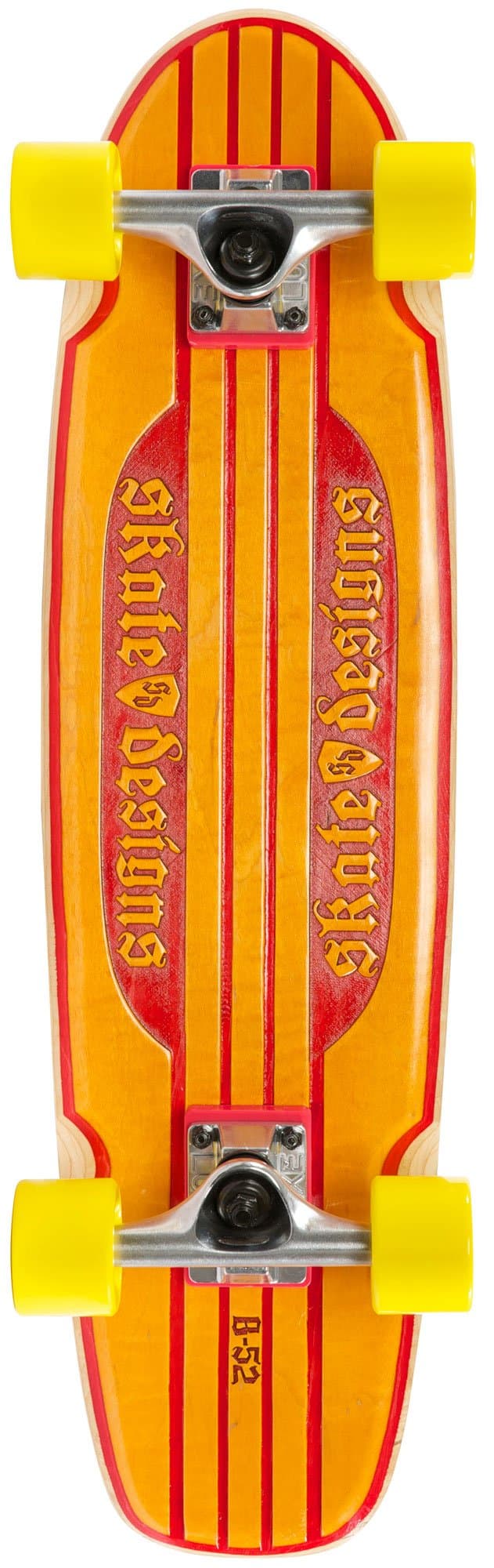 Skate Designs B-52 Rocker Cruiser Complete Skateboard