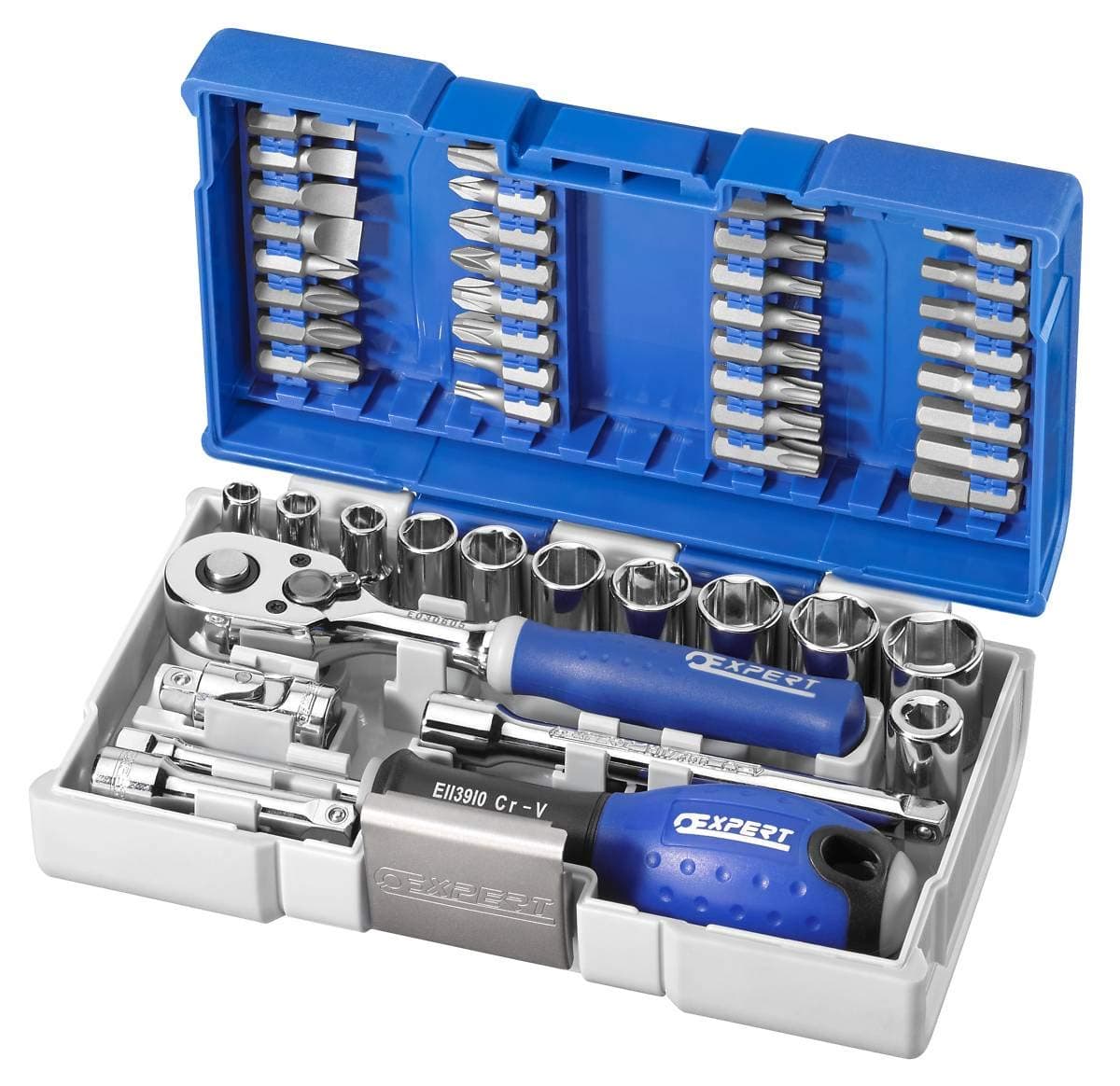 Expert by FACOM e030729 Socket Wrench Set with 1/4 Inch Bits