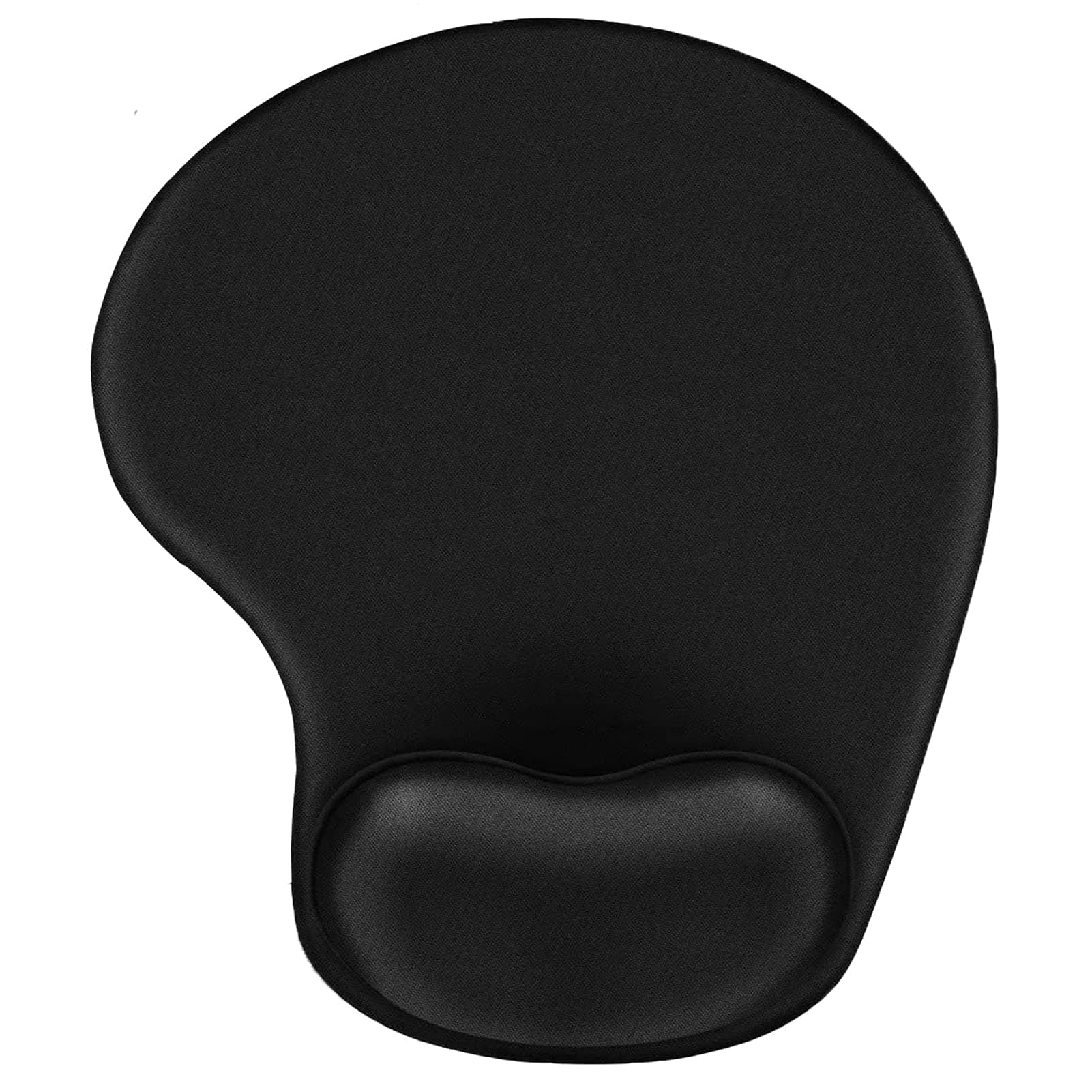 REDROMAN Ergonomic Mouse Pads with Comfortable Gel Wrist Rest Support and Lycra Cloth- black