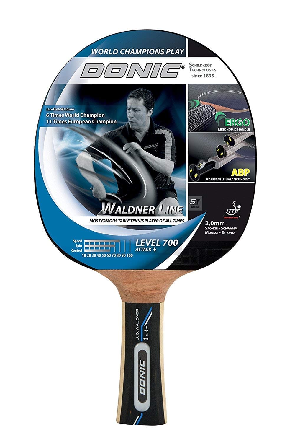 Heemskerk Sport JO Waldner Line 700 Table Tennis Bats - Red
