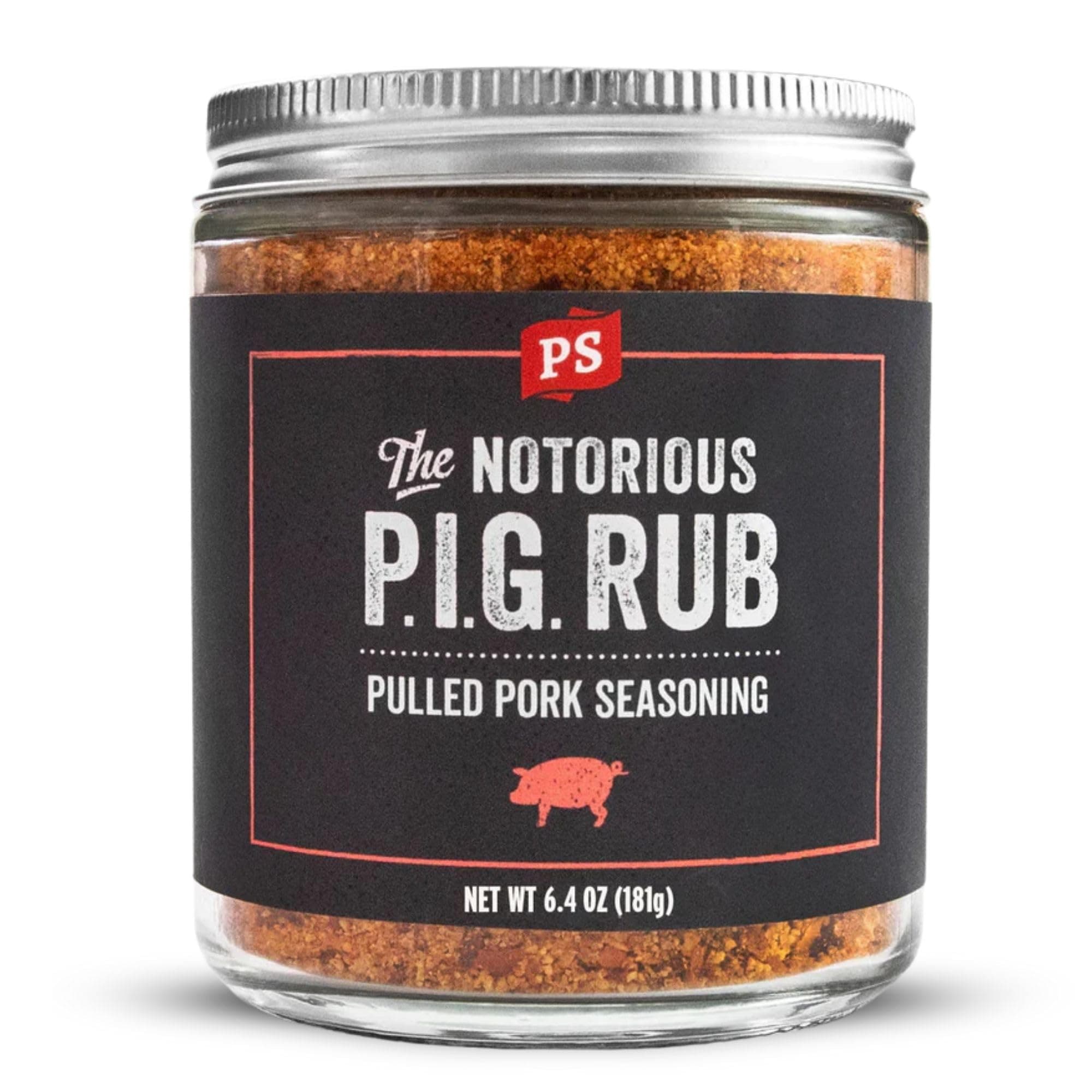 Notorious PIG - Sweet Brown Sugar Pulled Pork Rub - Smoky BBQ Pork Butt Seasoning for Ribs, Shoulder and Chops -Sweet-Heat Barbecue Dry Rub Capable of Building Bark for Low-and-Slow Smoking