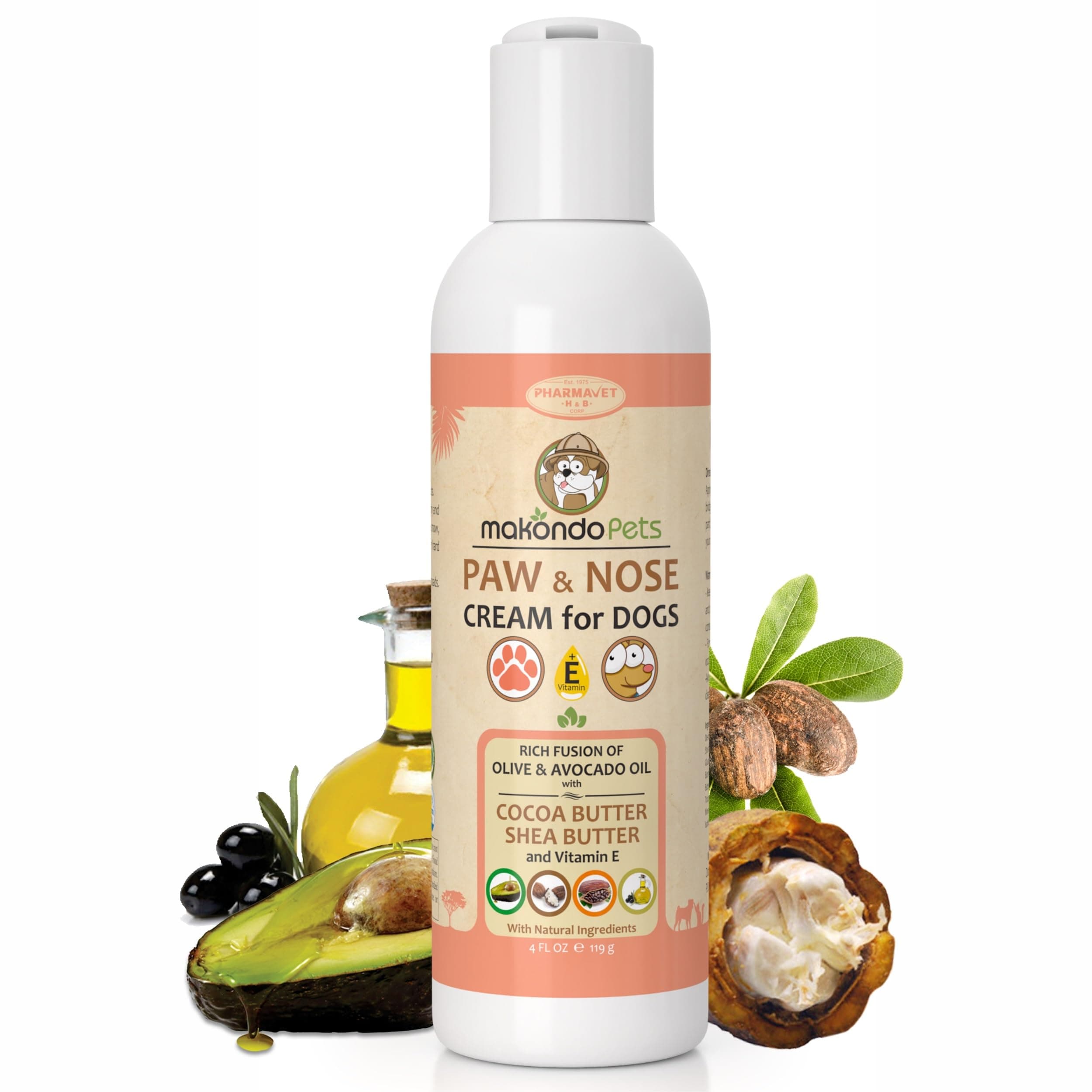 Dog Paw & Nose Cream oisturizer. Balm for Cracked Pads, Dry Rough Snout