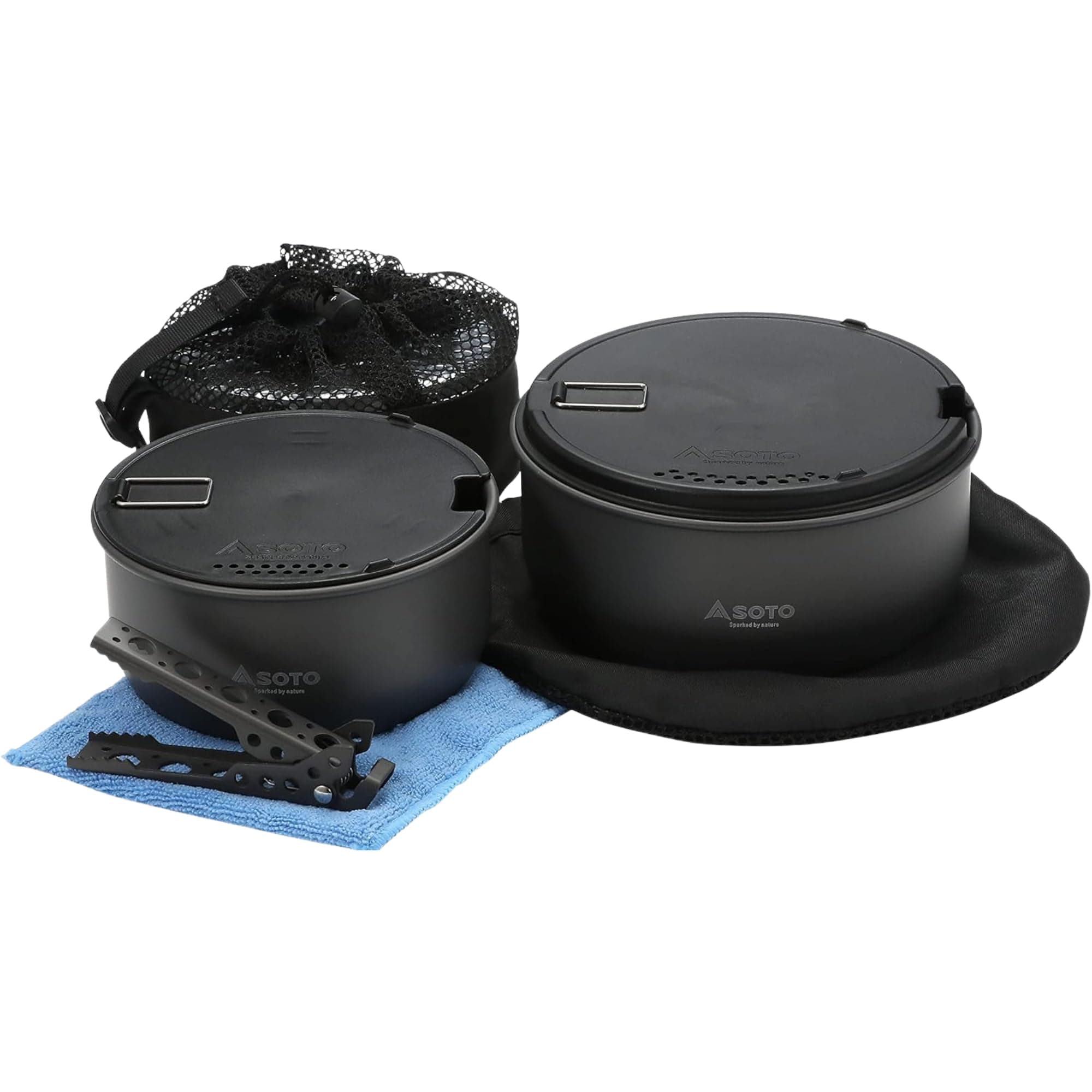 Navigator Camping Cookware Set - Slip Resistant, Shock Resistant Corrosion Resistant, and Multi-Functional Cookware