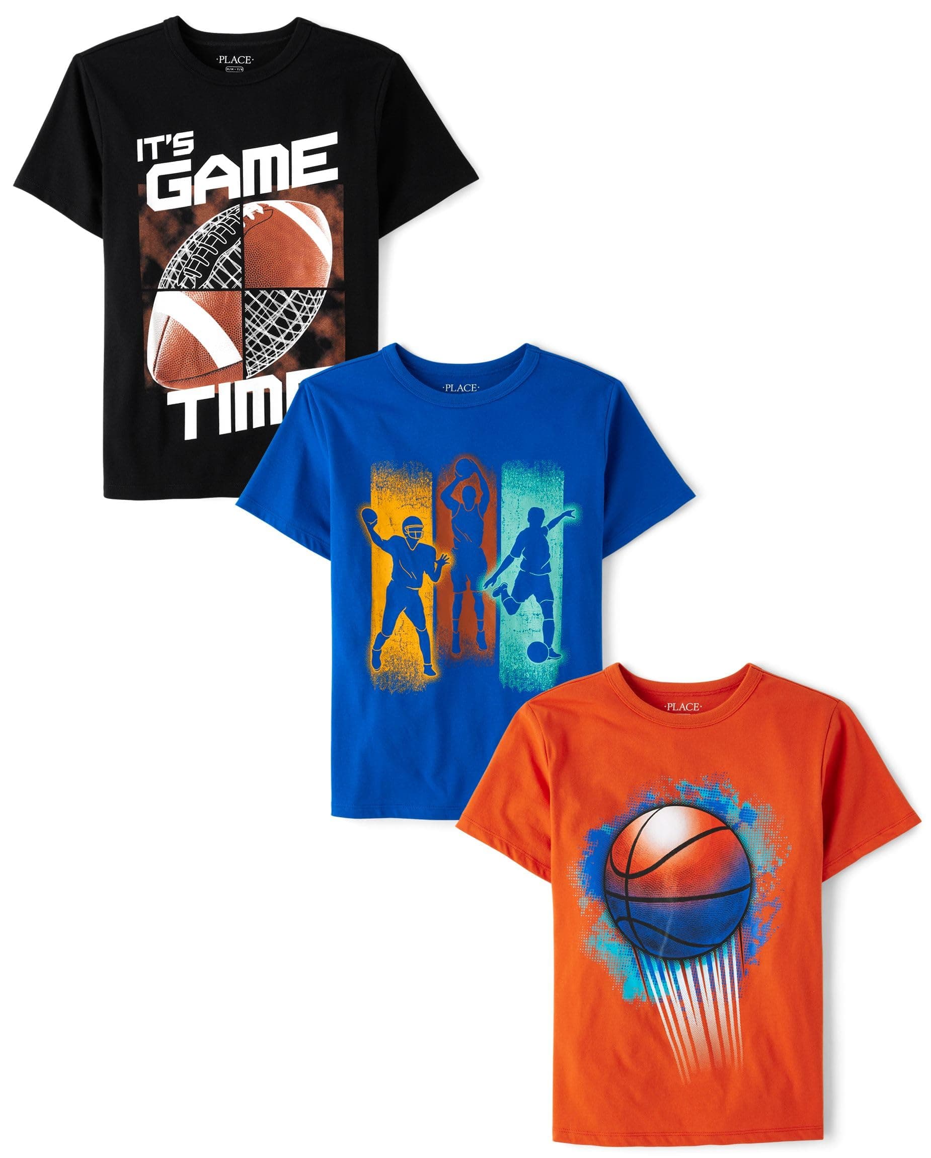 The Children's PlaceBoys' Sports Short Sleeve Graphic T-Shirts, Multipacks