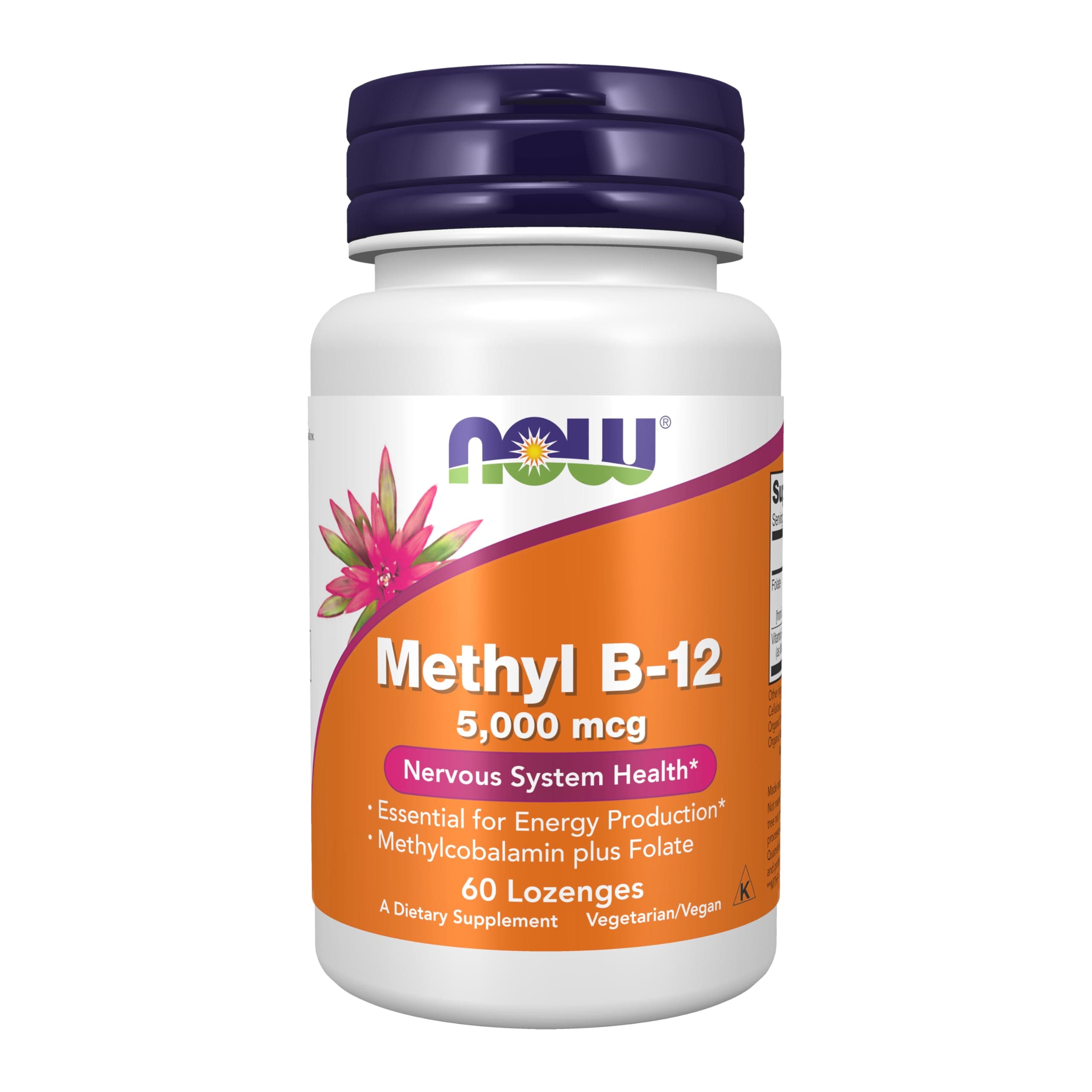 NOW Methyl B-12 5,000 mcg,60 Lozenges