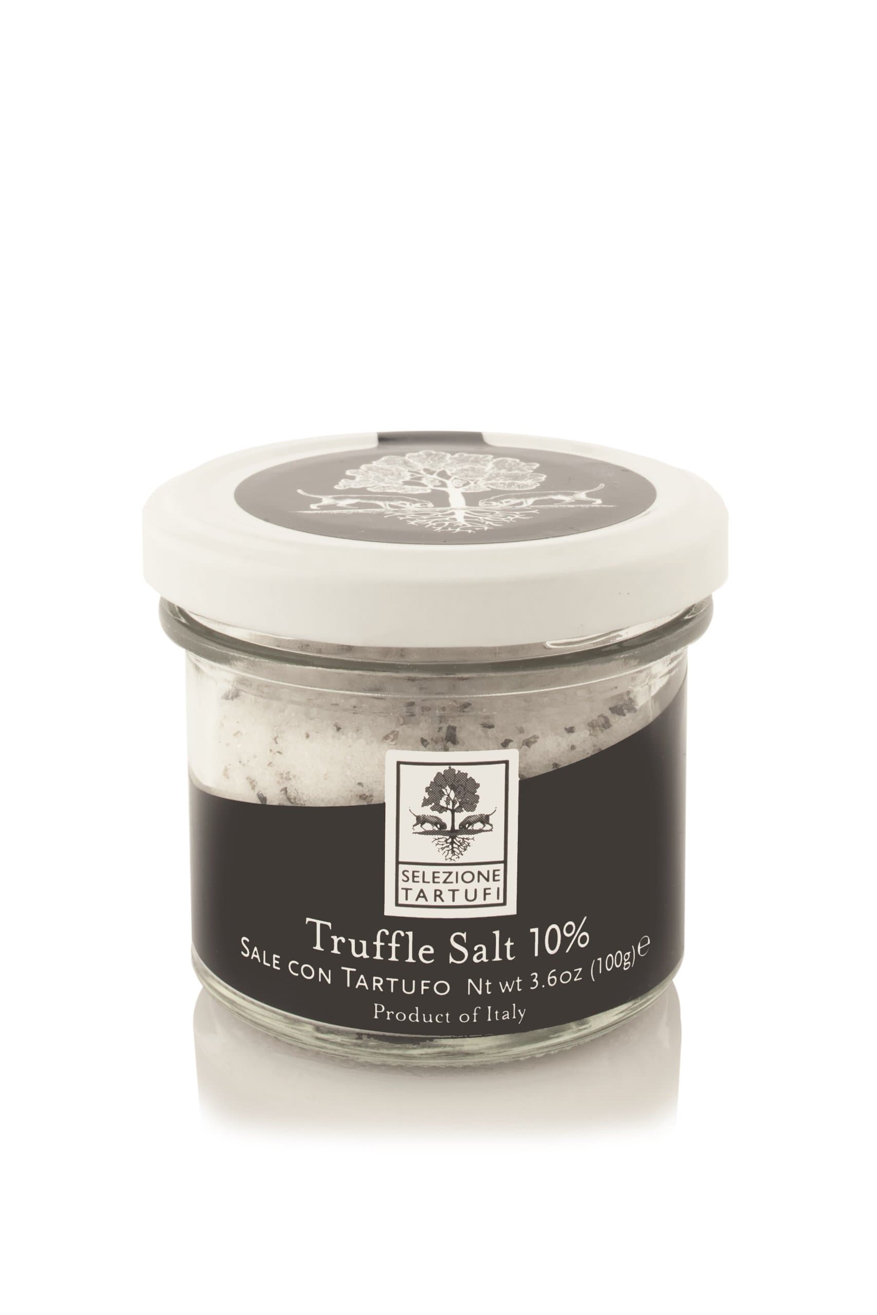 Selezione Tartufi Black Truffle Sea Salt 10% - Truffle Salt for Finishing & Cooking (3.5 Ounces)