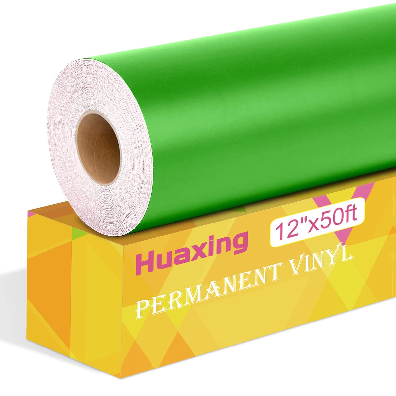 Matte Green Permanent Vinyl, 12" x 50FT Permanent Adhesive Vinyl Roll for All Cutting Machines,Signs, Craft Die Cutters