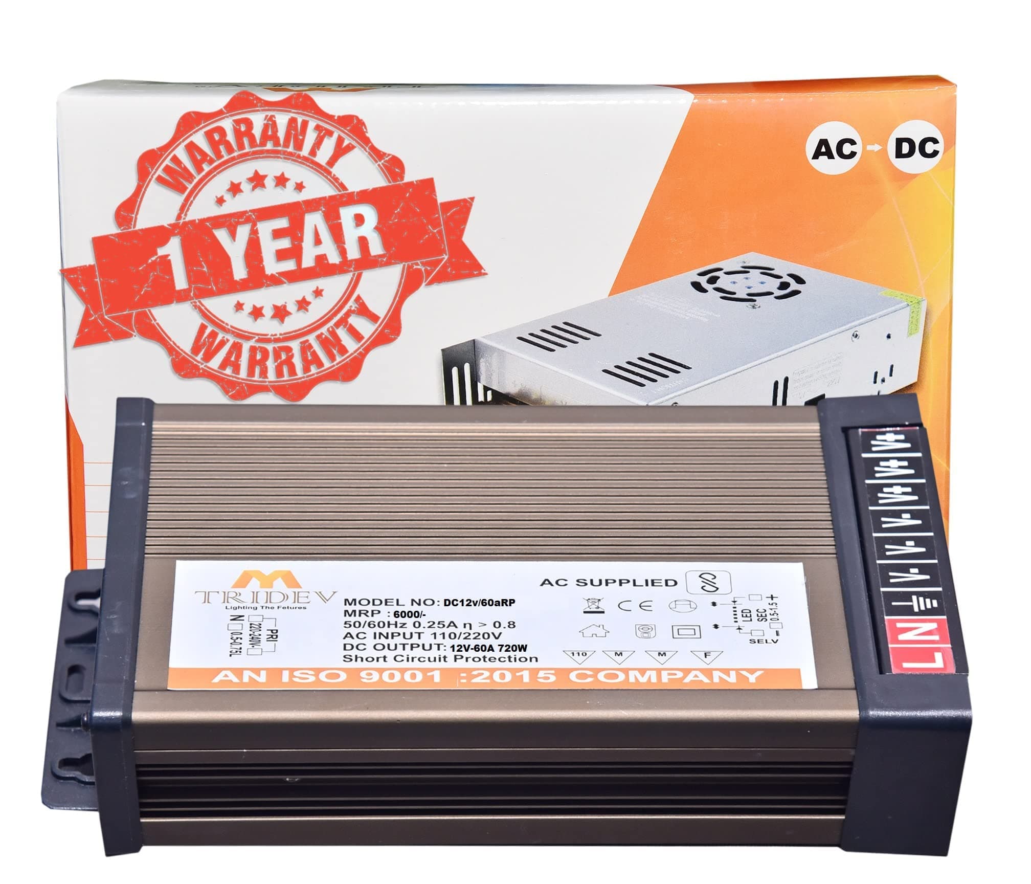 Dc 12volt 60amps 720watts Car Audio Accessories Used in Home Like Bass Tubes, Subwoofer, Speakers, Tweeters, Mp3 Players, Car Stereo, Amplifiers, Android Screen Etc…