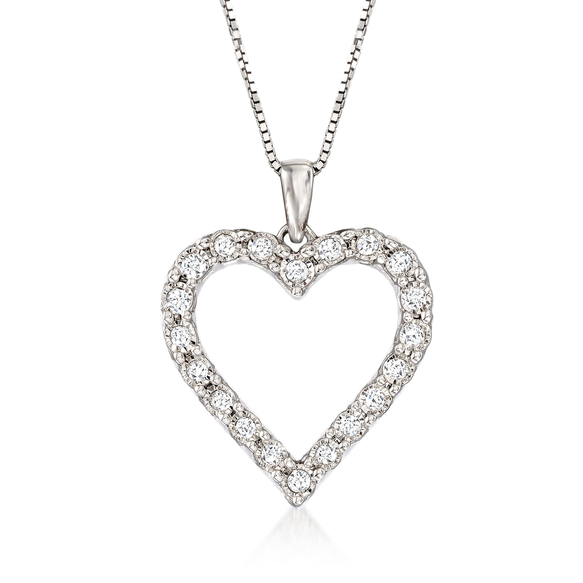 0.30 ct. t.w. Diamond Heart Pendant Necklace