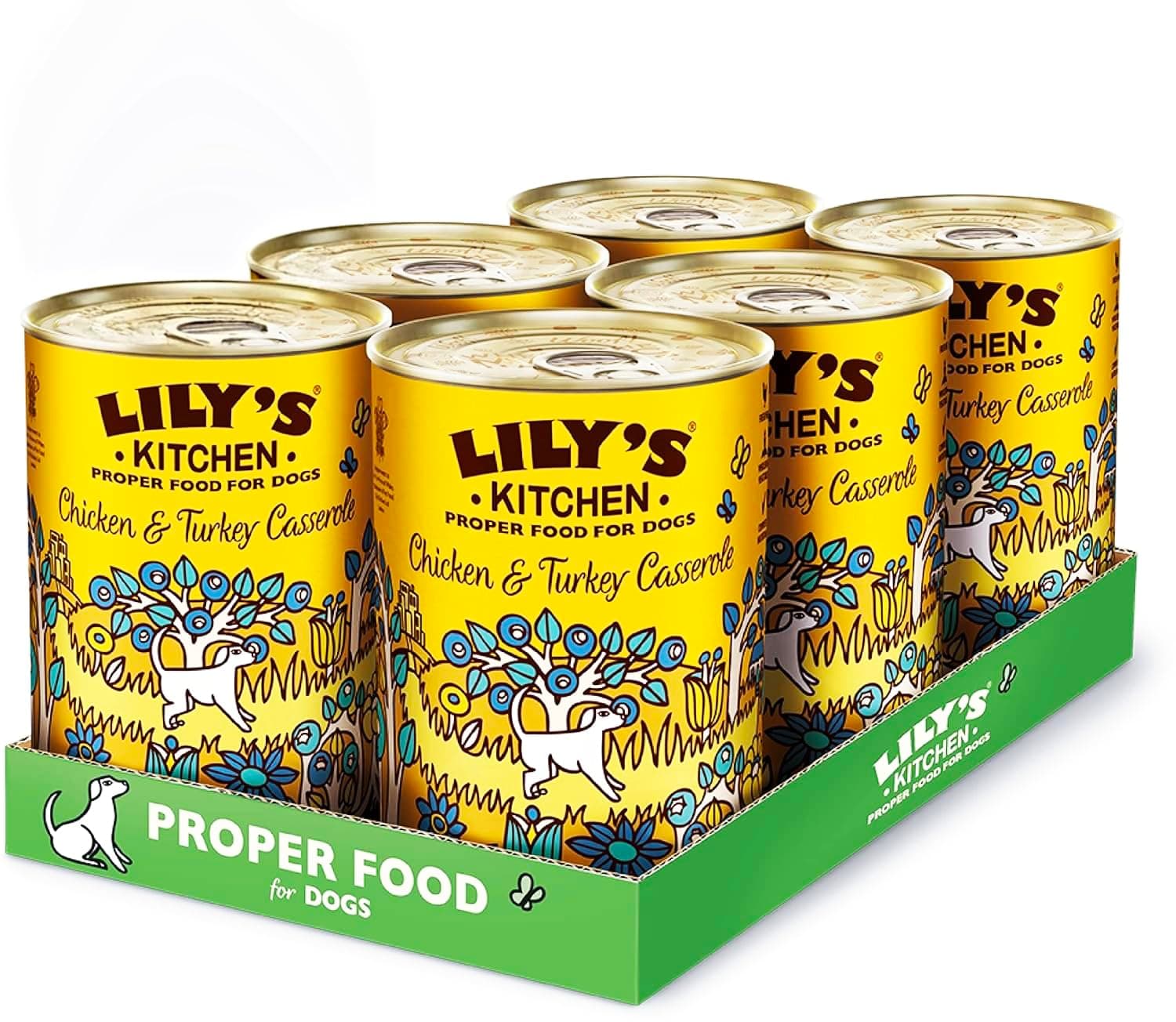 Lily's Kitchen Chicken & Turkey Casserole Wet Dog Food Box 6x400G