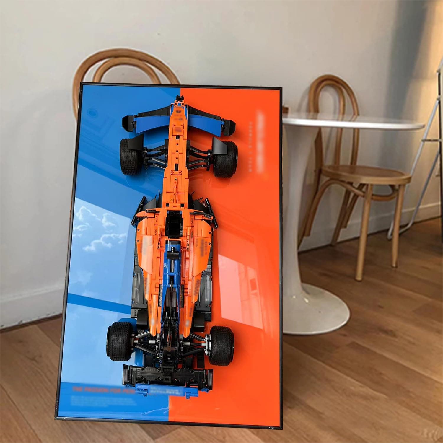Display Wallboard for Lego McLaren Formula 1 Race Car 42141, Valentines Day Gifts, Collectibles Display Wallboard for Building Blocks, Gifts for Lego Lovers (Only Display Wallboard)