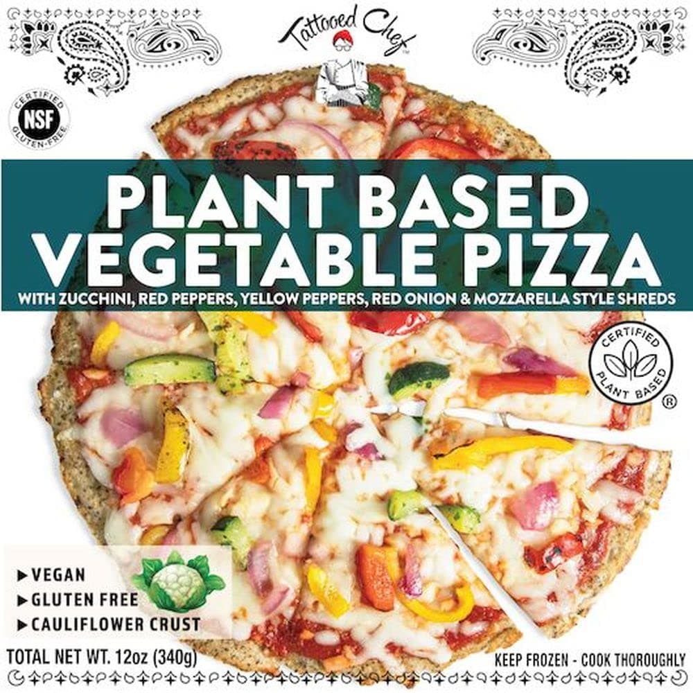 Tattooed Chef Plant Based Vegetable Vegan Pizza, 12 Ounce -- 10 per case