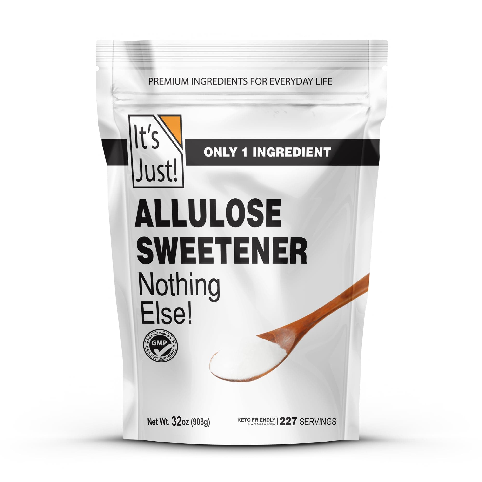 It's Just - Allulose, Sugar Substitute, Keto Friendly Sweetener, Non-Glycemic, Non-GMO (32oz)