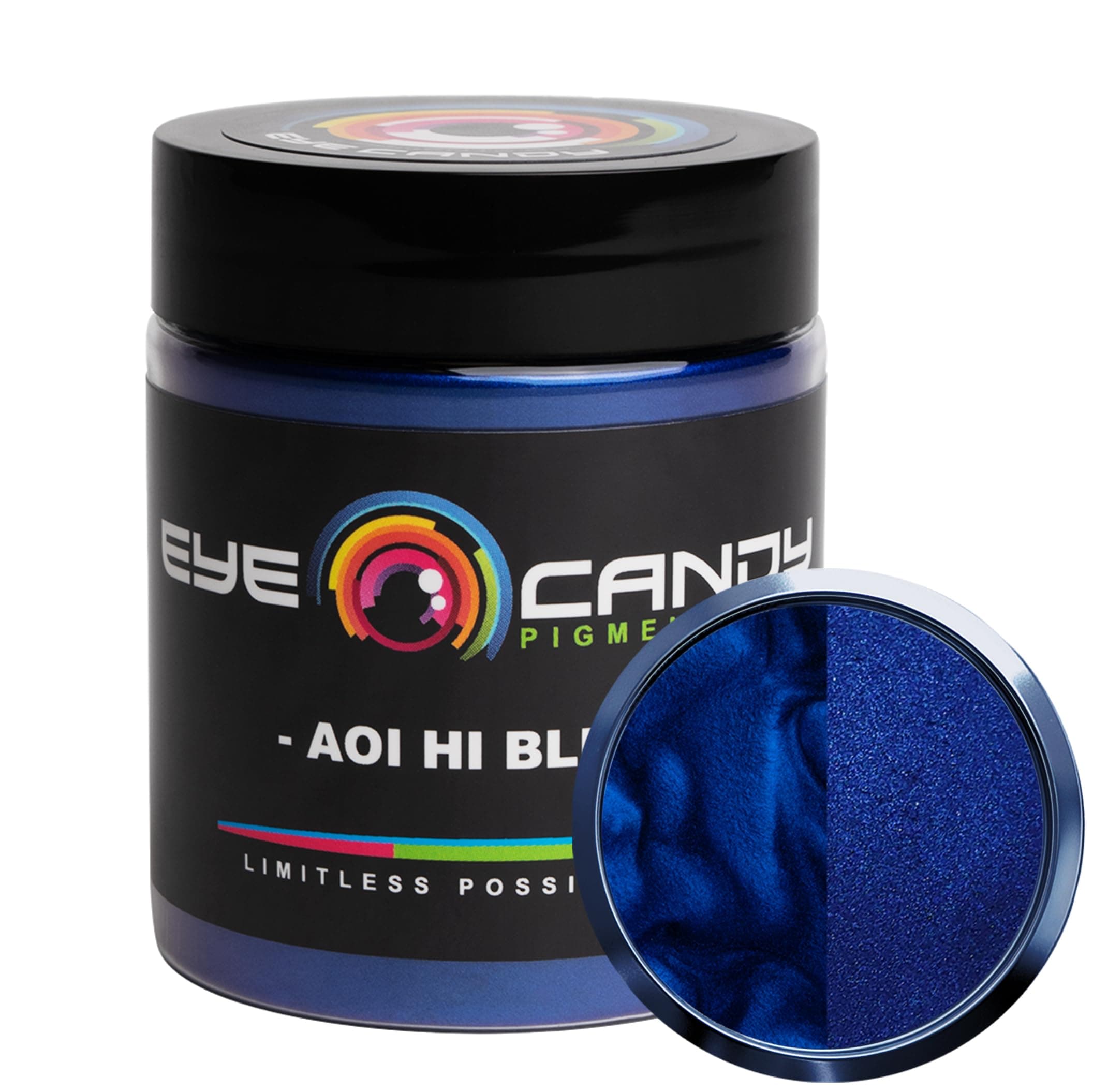 Mica Powder Pigment “Aoi Hi Blue” (25g) Multipurpose DIY Arts and Crafts Additive | Woodworking, Epoxy, Resin, Paint, Nail Polish, Lip Balm (Aoi Hi Blue, 25G)