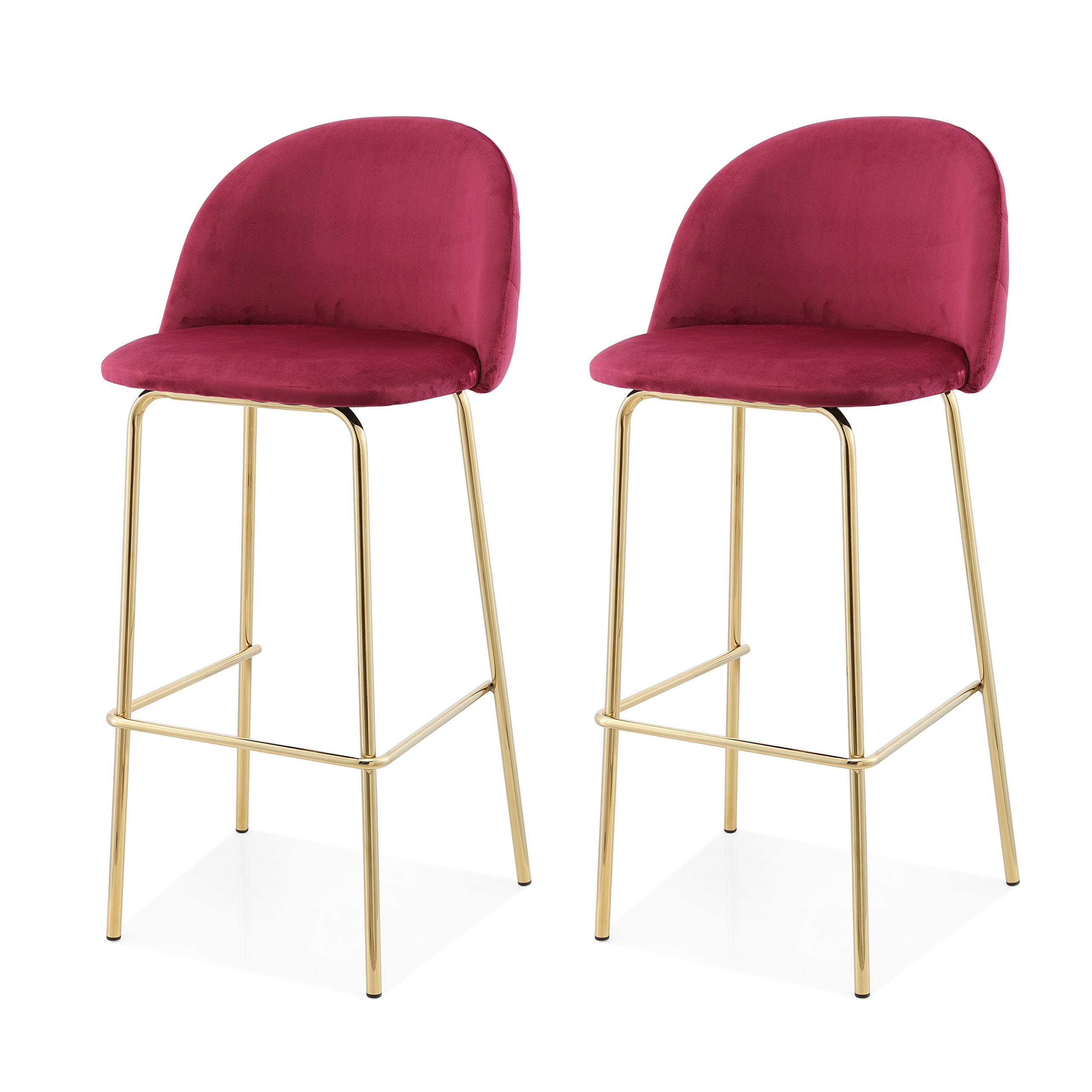 Counter Height Stools, Dark Red