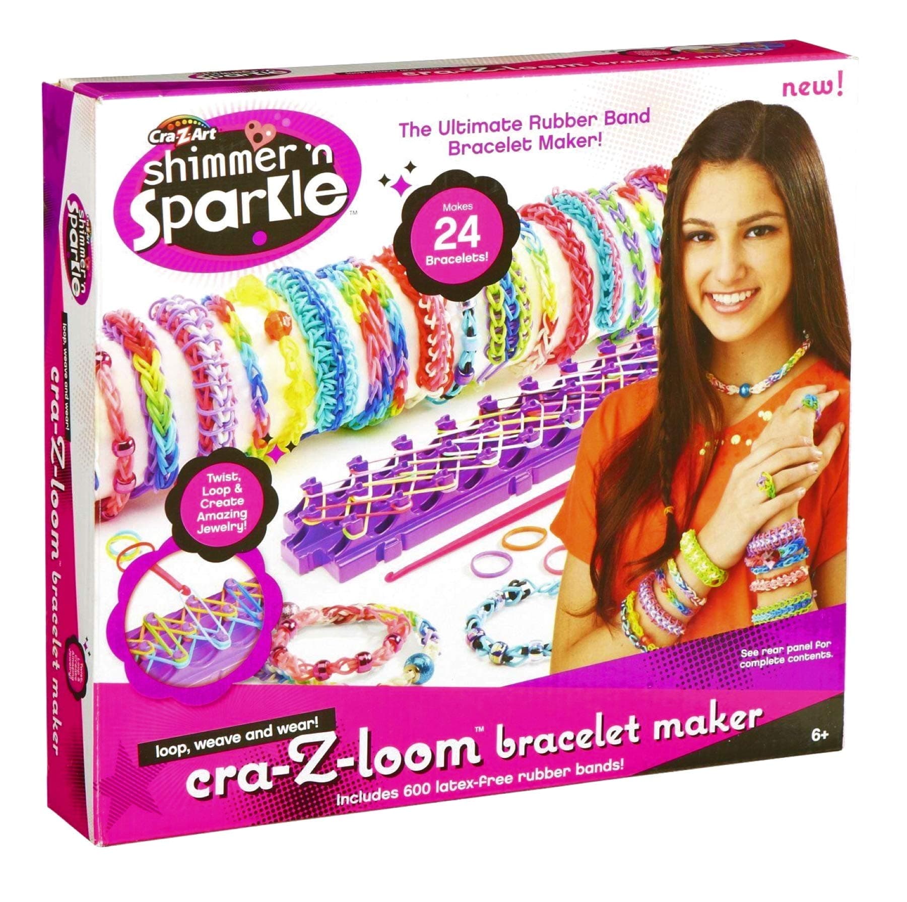 Cra-Z-Art Shimmer 'n Sparkle Cra-Z-Loom Bracelet Maker