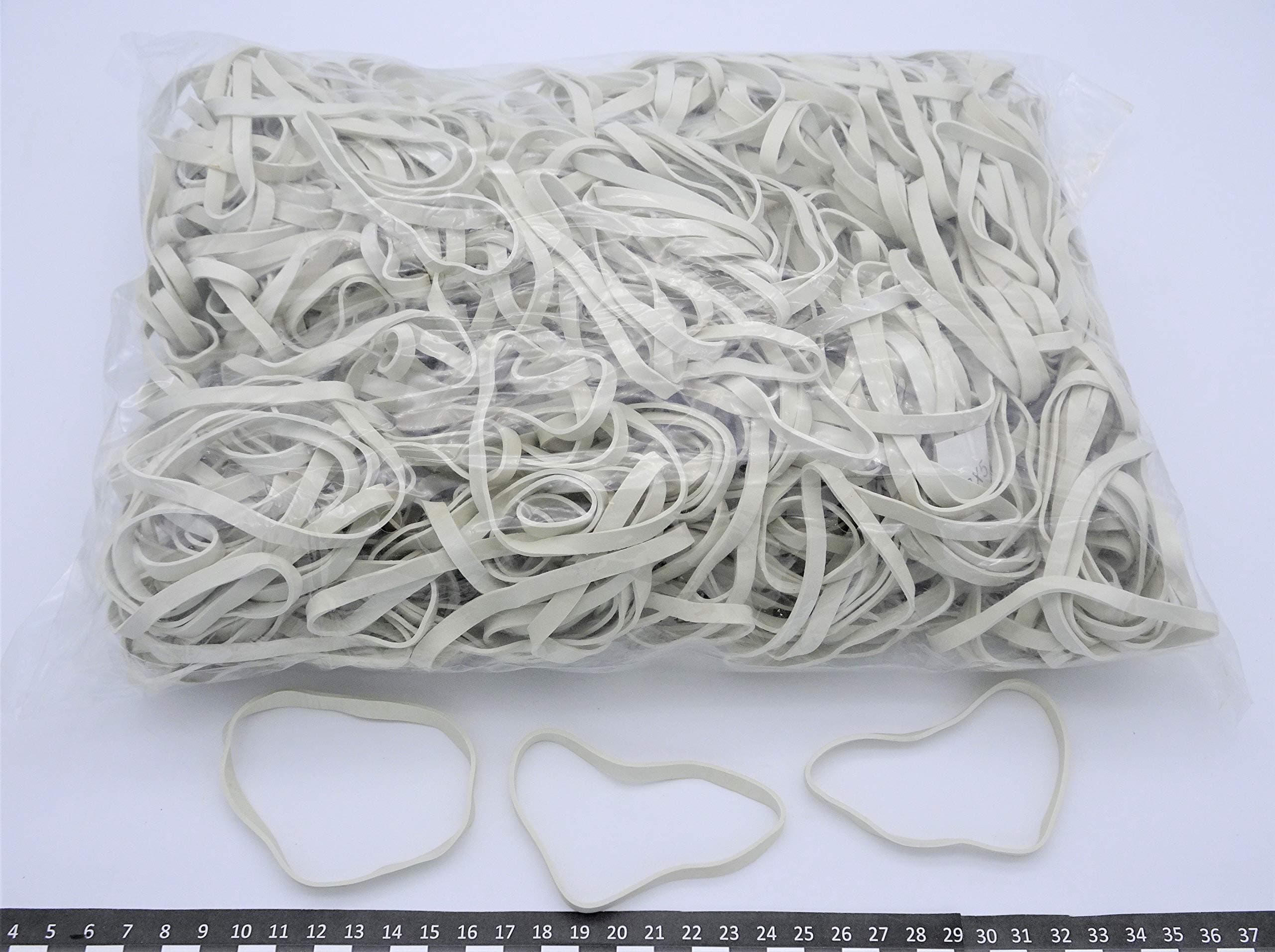 PROGOMRubber bands - 100(Ø64) mm x 5mm - white -1kg bag