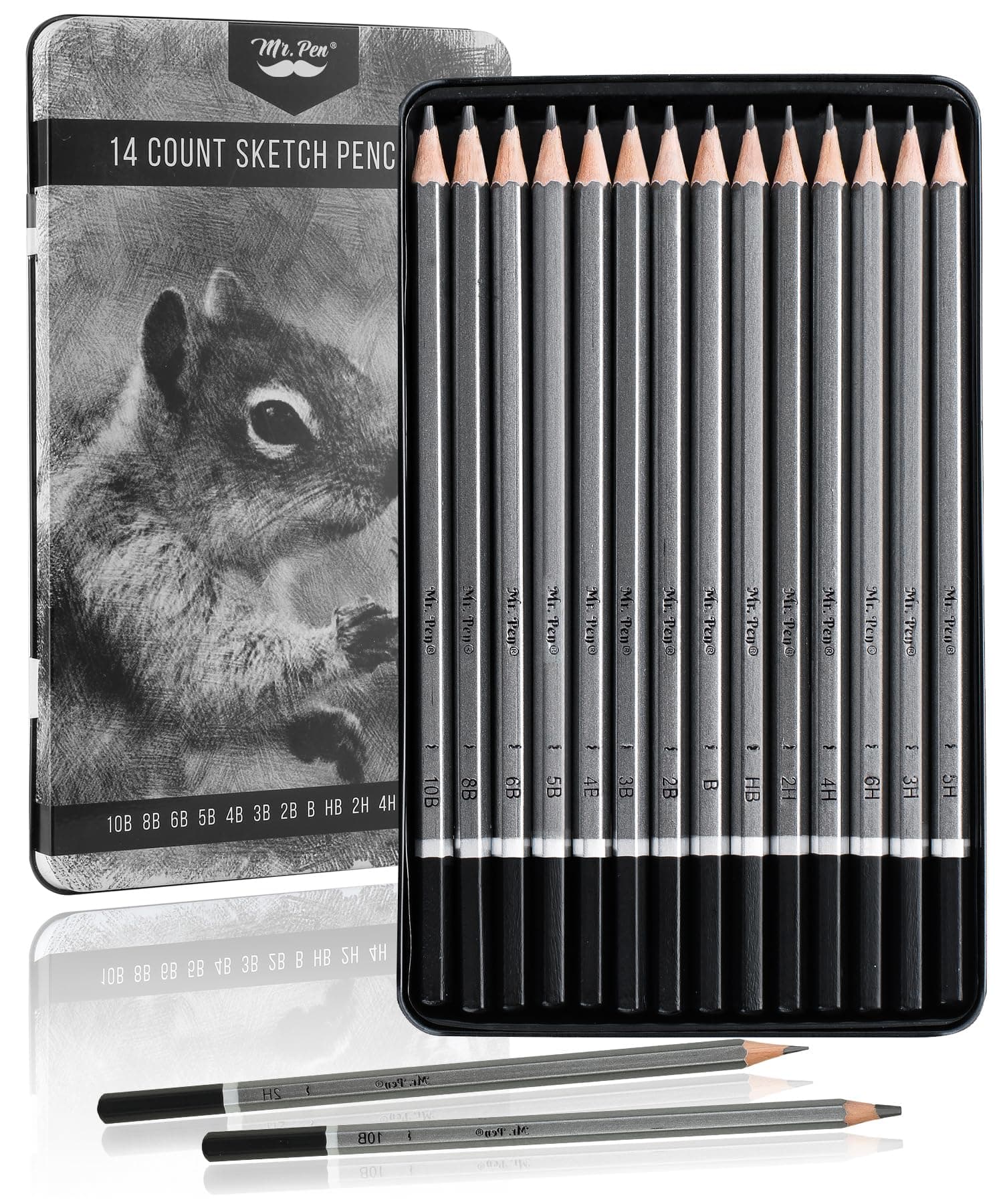 Mr. Pen- Sketch Pencils for Drawing, 14 Pack, Graphite Pencils for Drawing Pencils