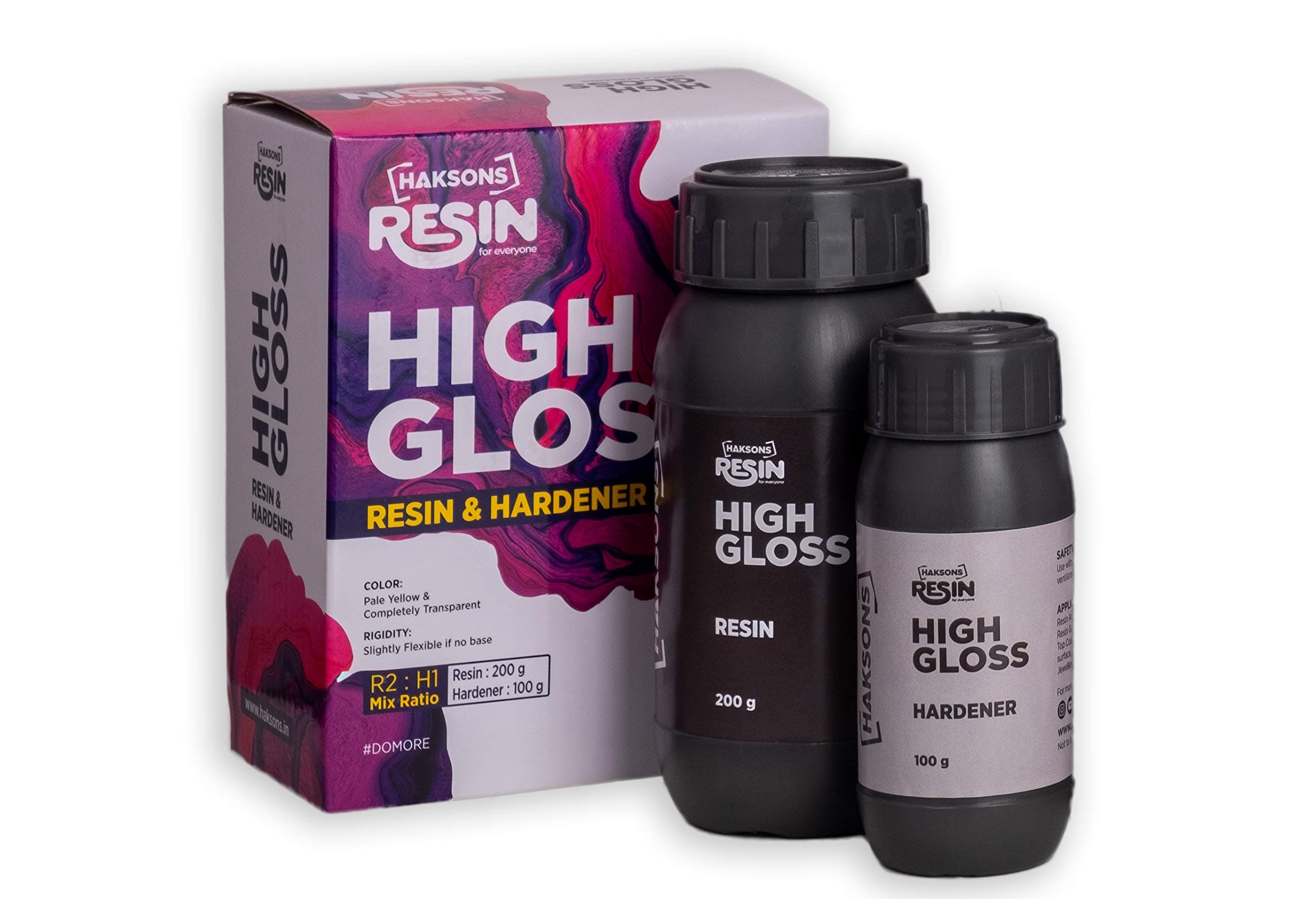 Haksons High Gloss Epoxy Resin And Hardener (300 gm)