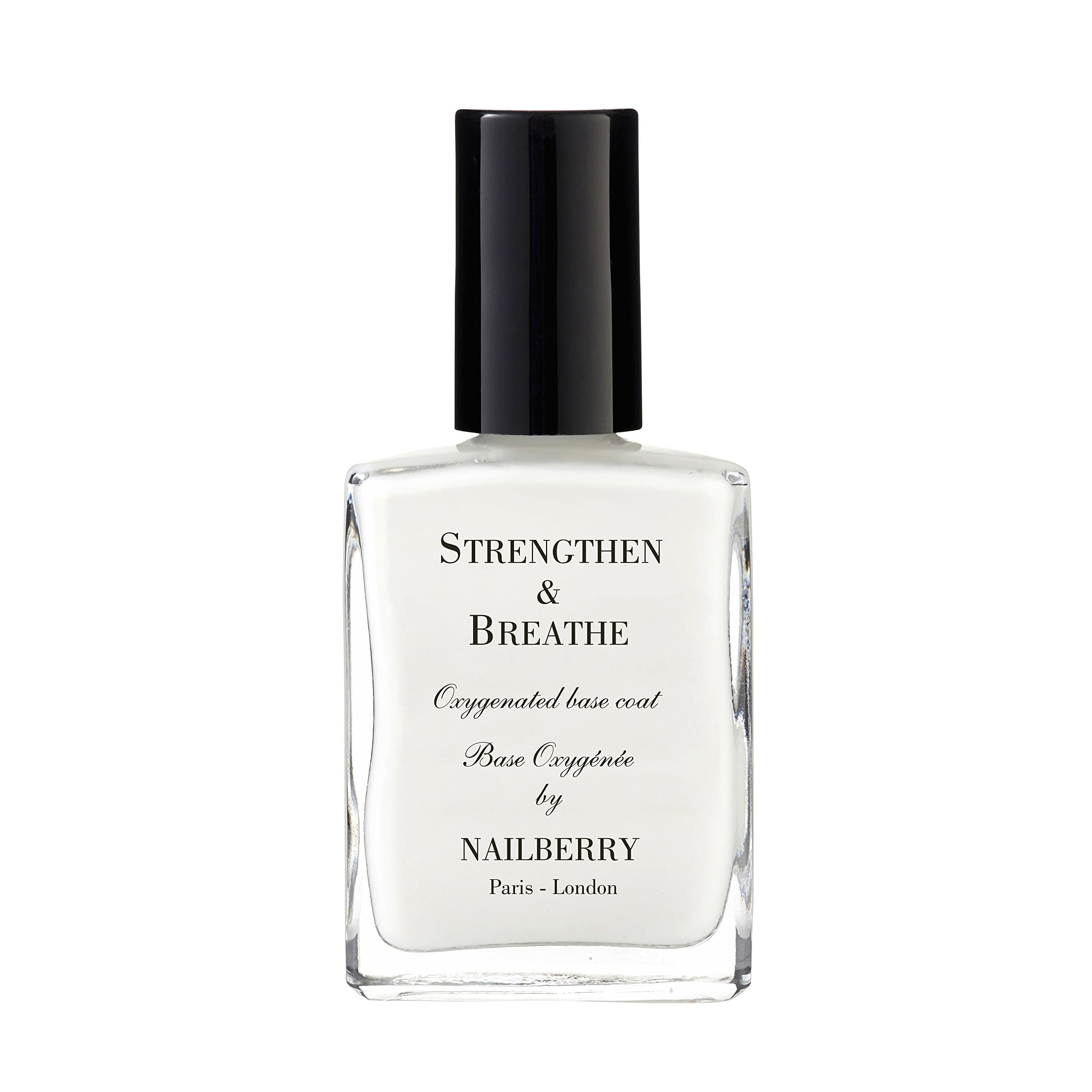 Strengthen & Breathe Oxygenated Base Coat and Nail Strengthener 15 ml | Boosts Condition and Strength For Healthy & Prolonged Manicures