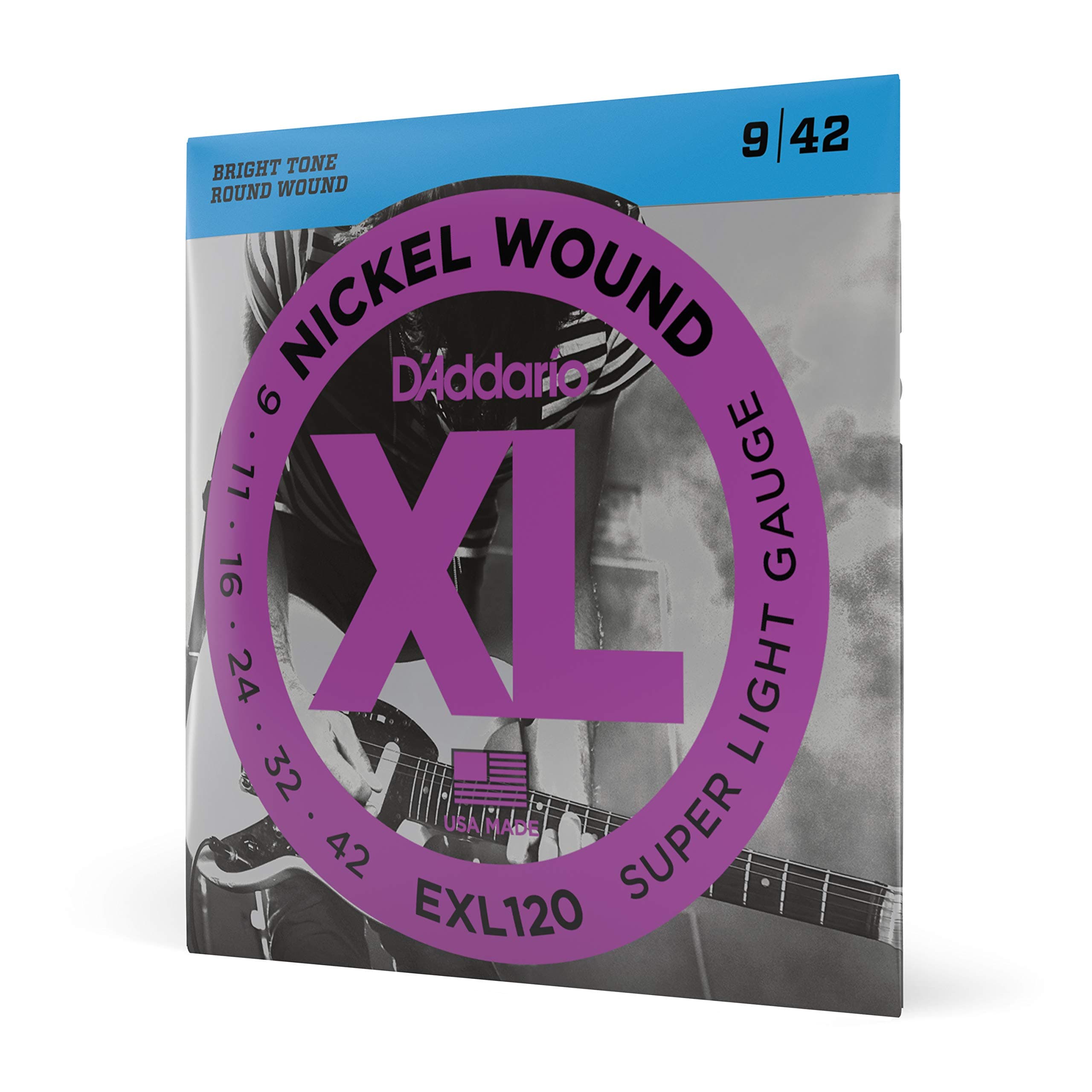 EXL120 Nickel Wound Electric Guitar Strings, Super Light, 9-42