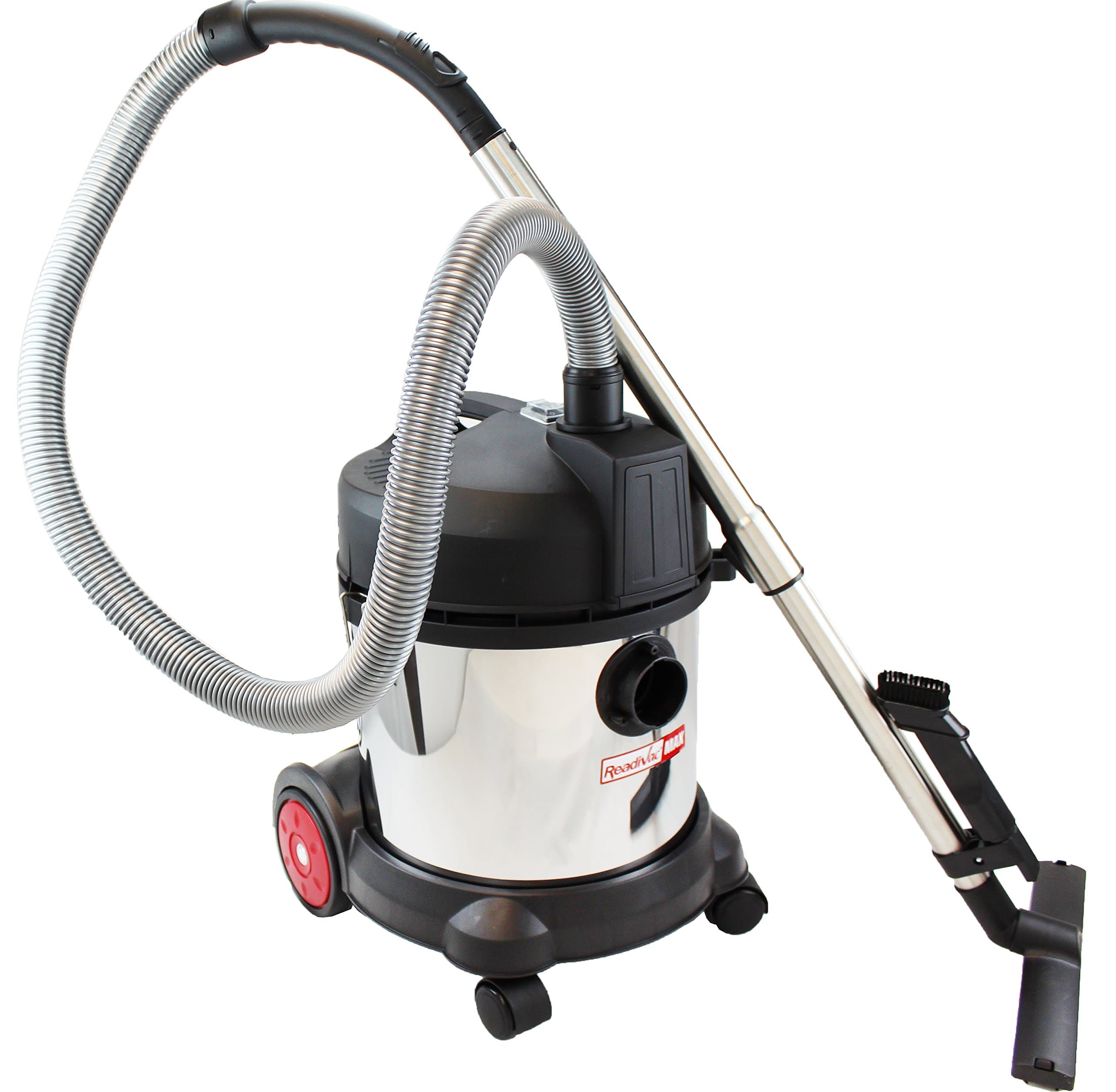 Wet/Dry Vacuum Cleaner, 5 gallon, Stainless Steel - Corded