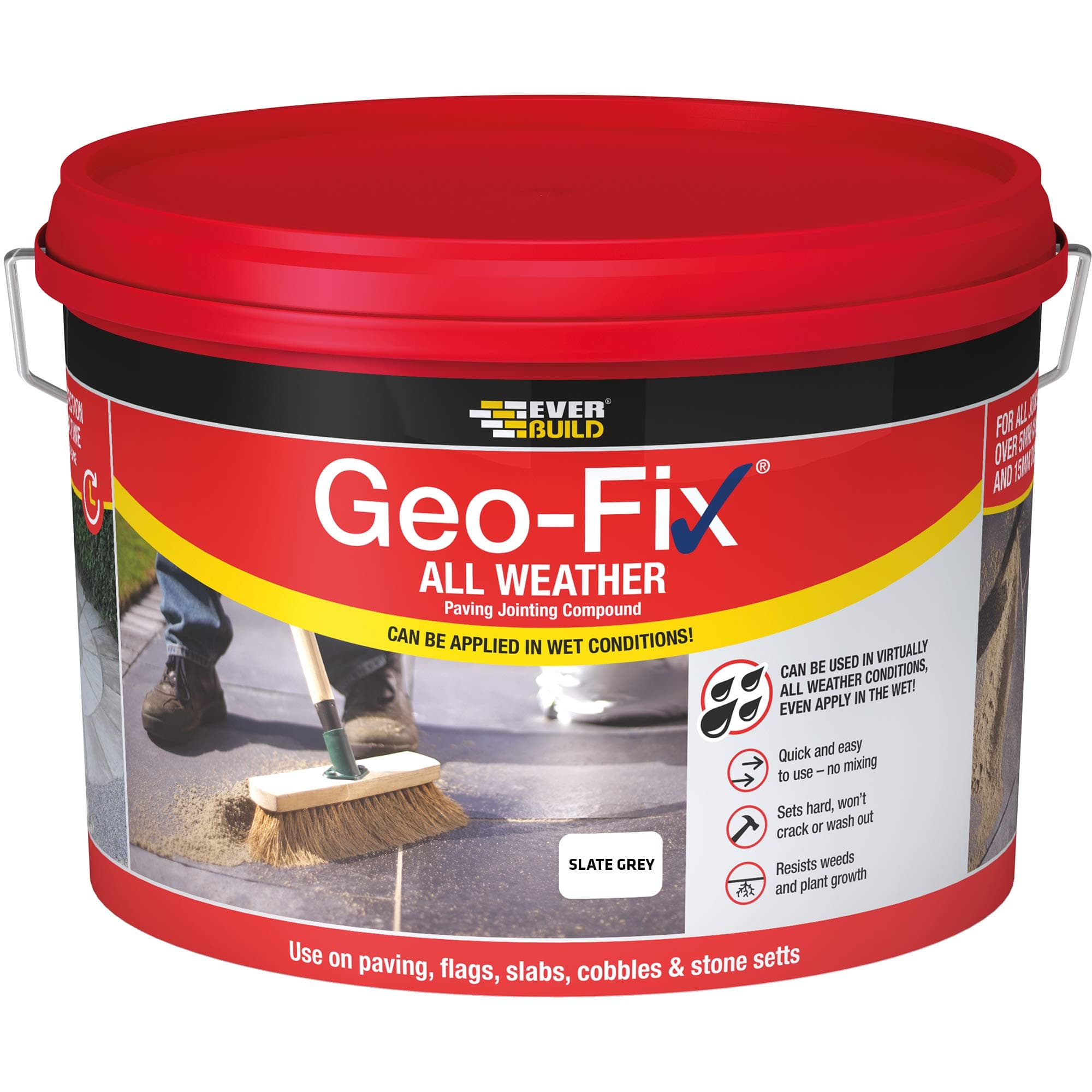 Geo-Fix All Weather Paving Joint Compound, Grey, 14 kg