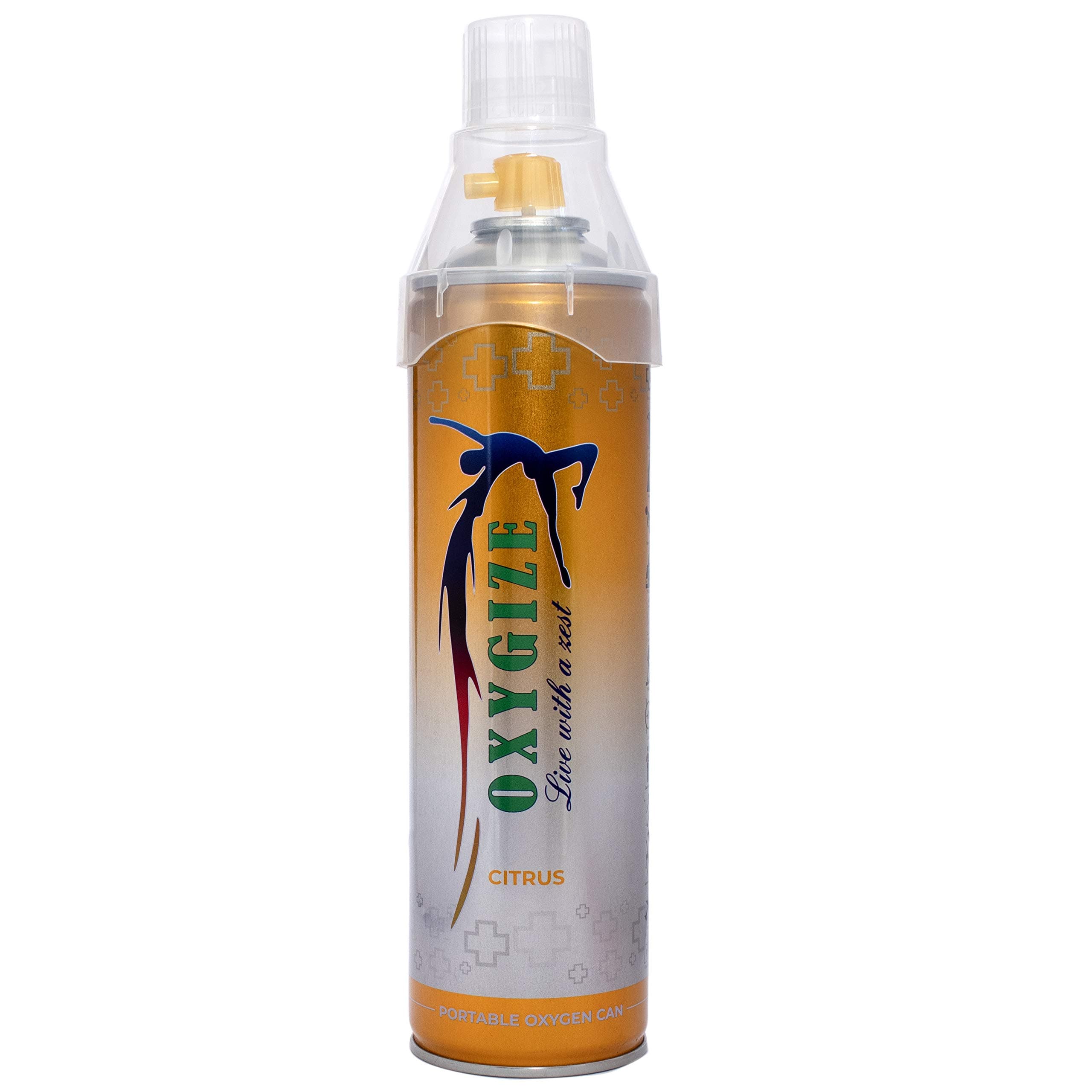 Oxygize Ultra Portable Flavoured Blend of Oxygen and Citrus Fruits Canister (10 L, 150 Breaths)