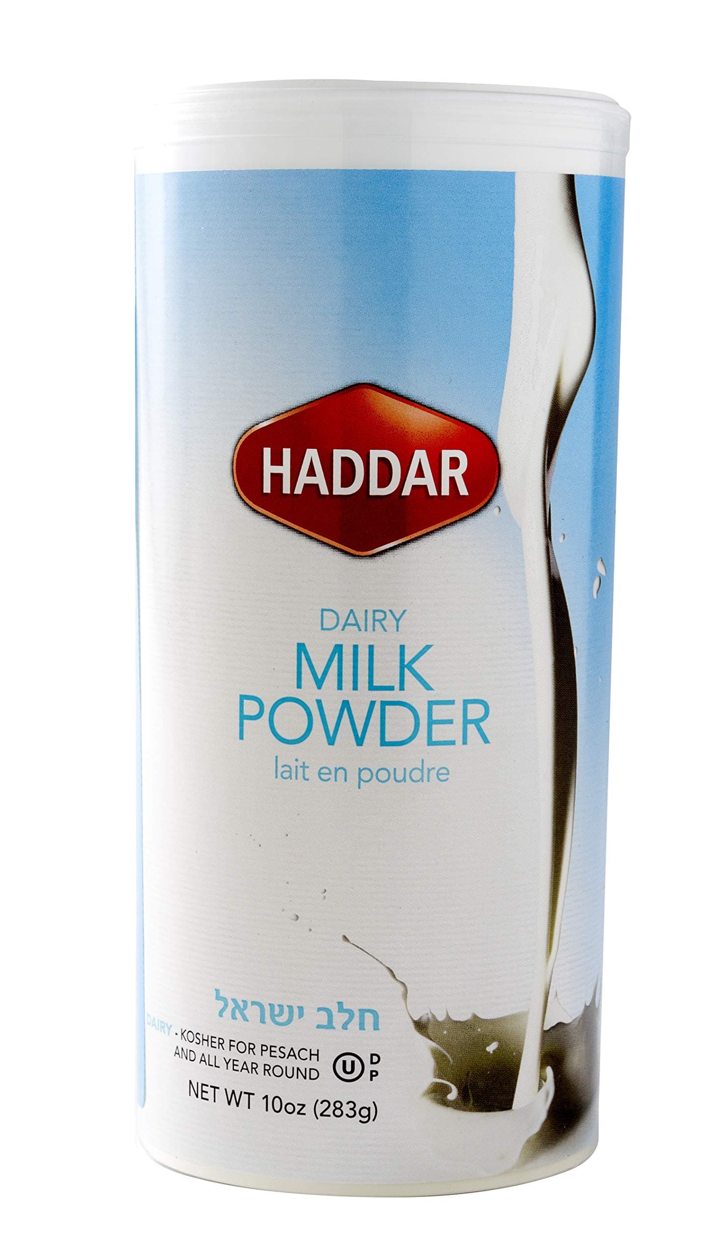 Kosher Dairy Milk Powder, 10oz Resealable Canister, Non-Fat Dry Milk Powder, Cholov Yisroel