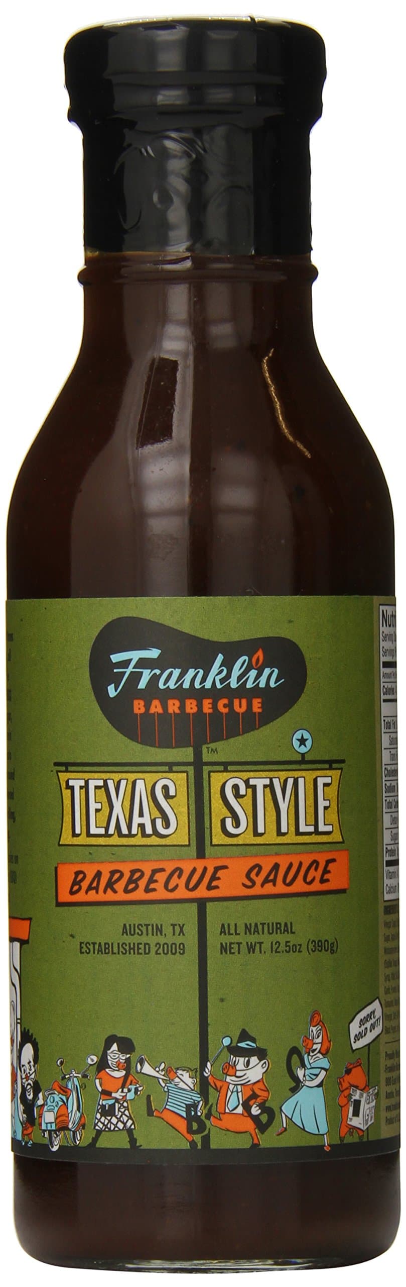 Franklin Barbecue Sauce 12.5oz Bottle (Pack of 3) (Texas Style)