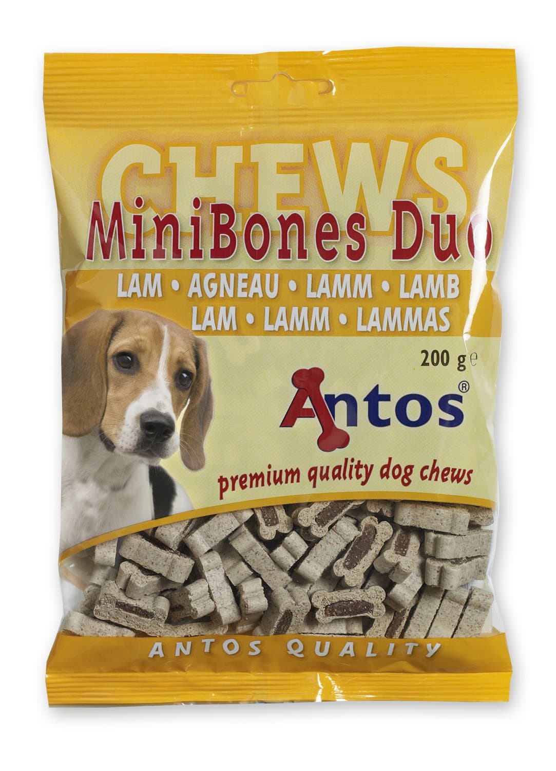 Antos Mini Bones Lamb Dog Treats, 200 g