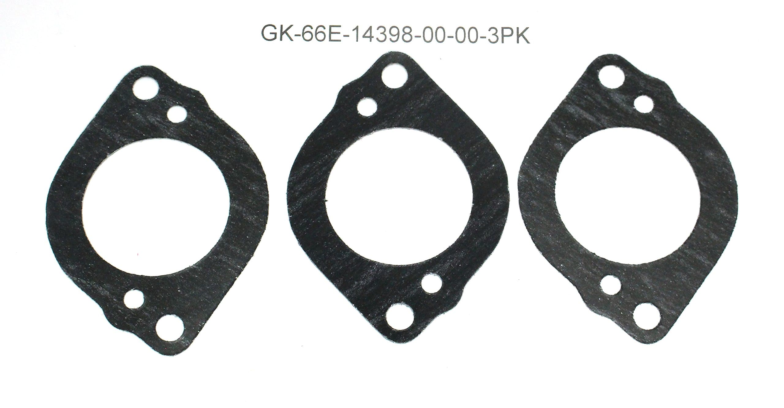 Aftermarket Yamaha Carburetor Carb Base Gasket 66E-14398-00-00 Compatible with Yamaha GP XL XLT 1200 800 3 Pack
