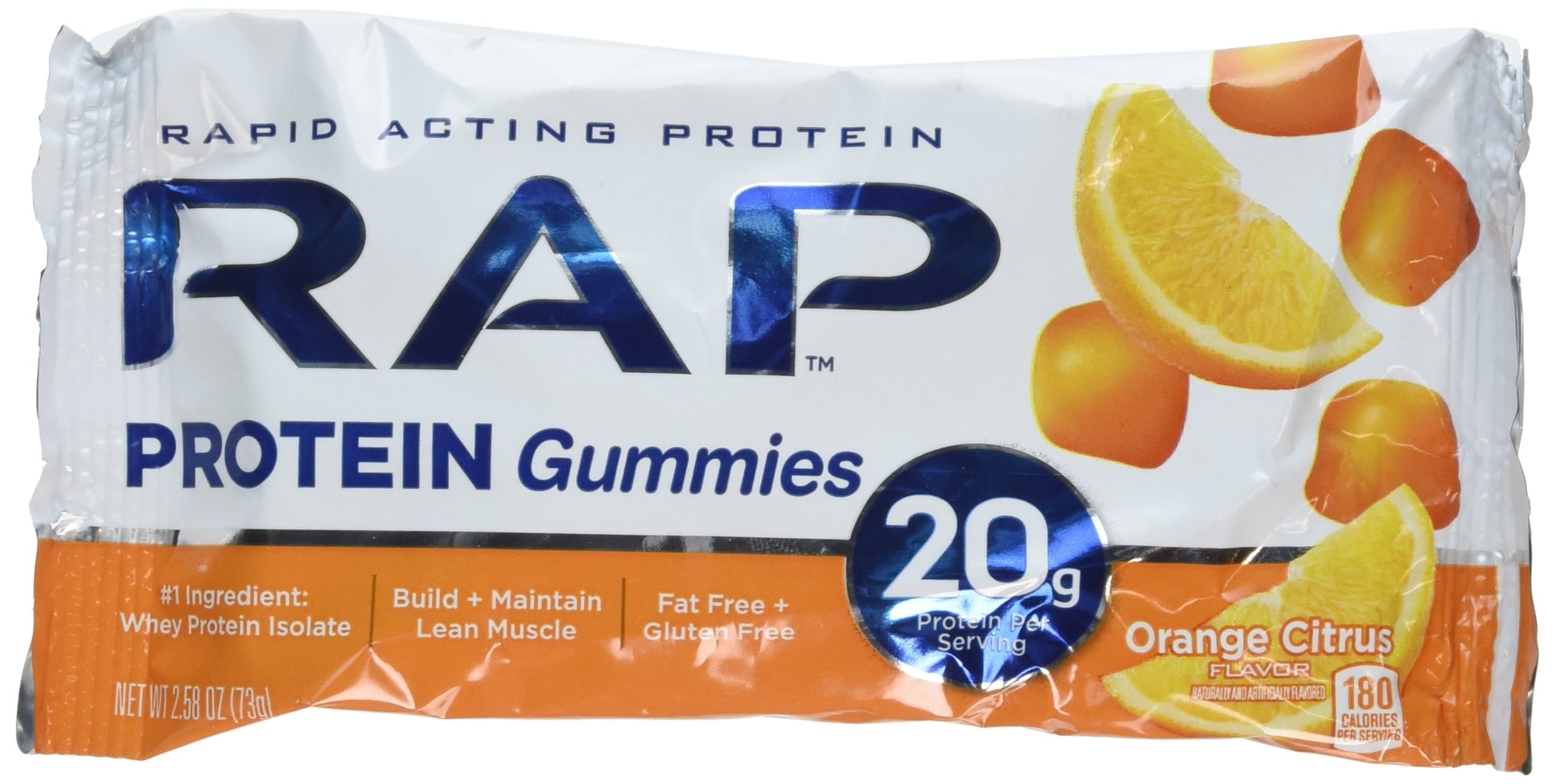 RAP Protein Gummies Citrus Flavor (Pack of 12)