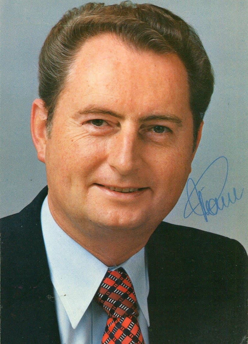 AUSTRIA Erwin Lanc autograph, Minister of Foreign Affairs 1983-1984, signed photo