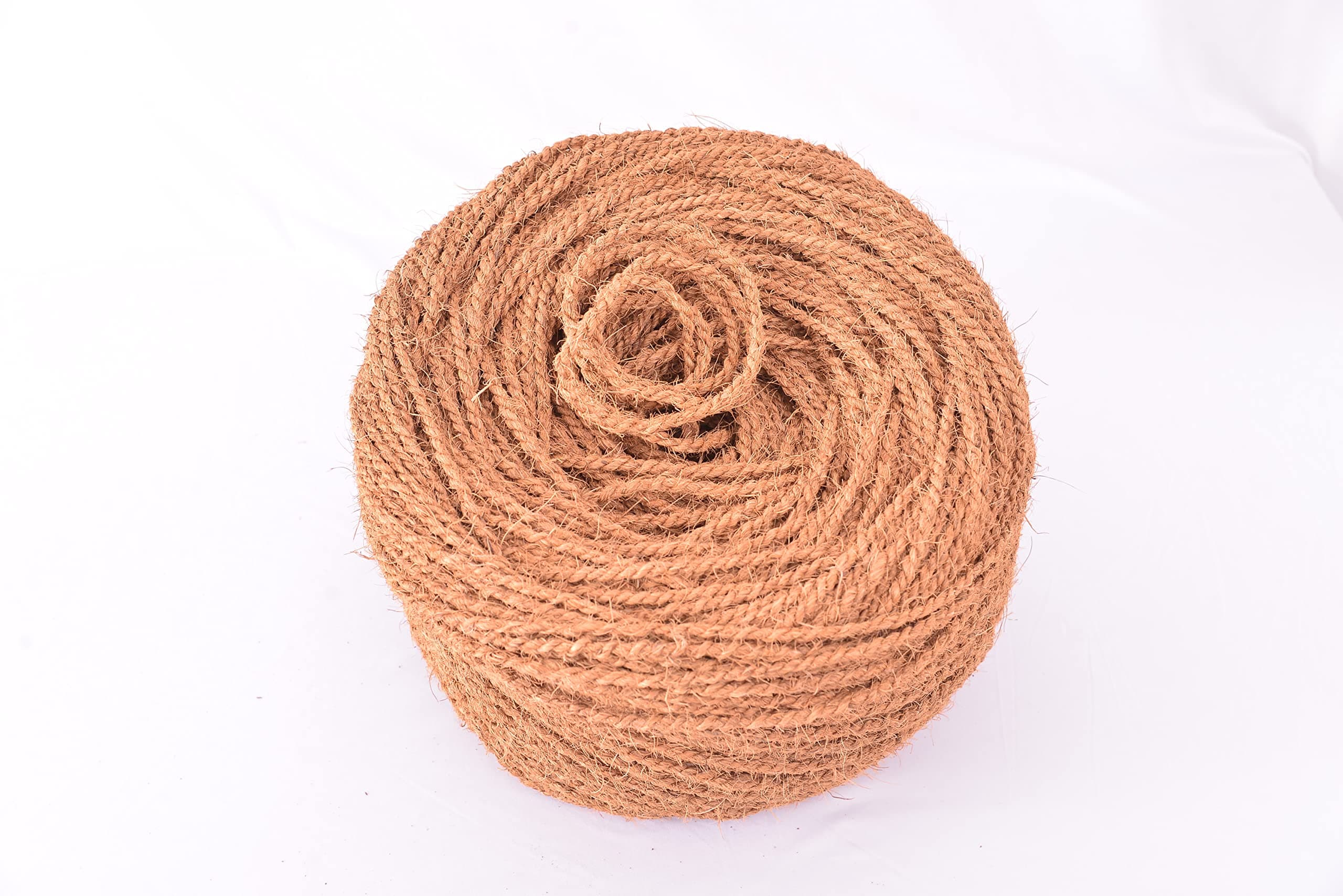 Twine Made of Premium 100% Natural Coconut Fiber (Coir Fiber) Length is 1150 feet,Thickness 5mm,Weight 7.5 Lbs,100% Biodegradable