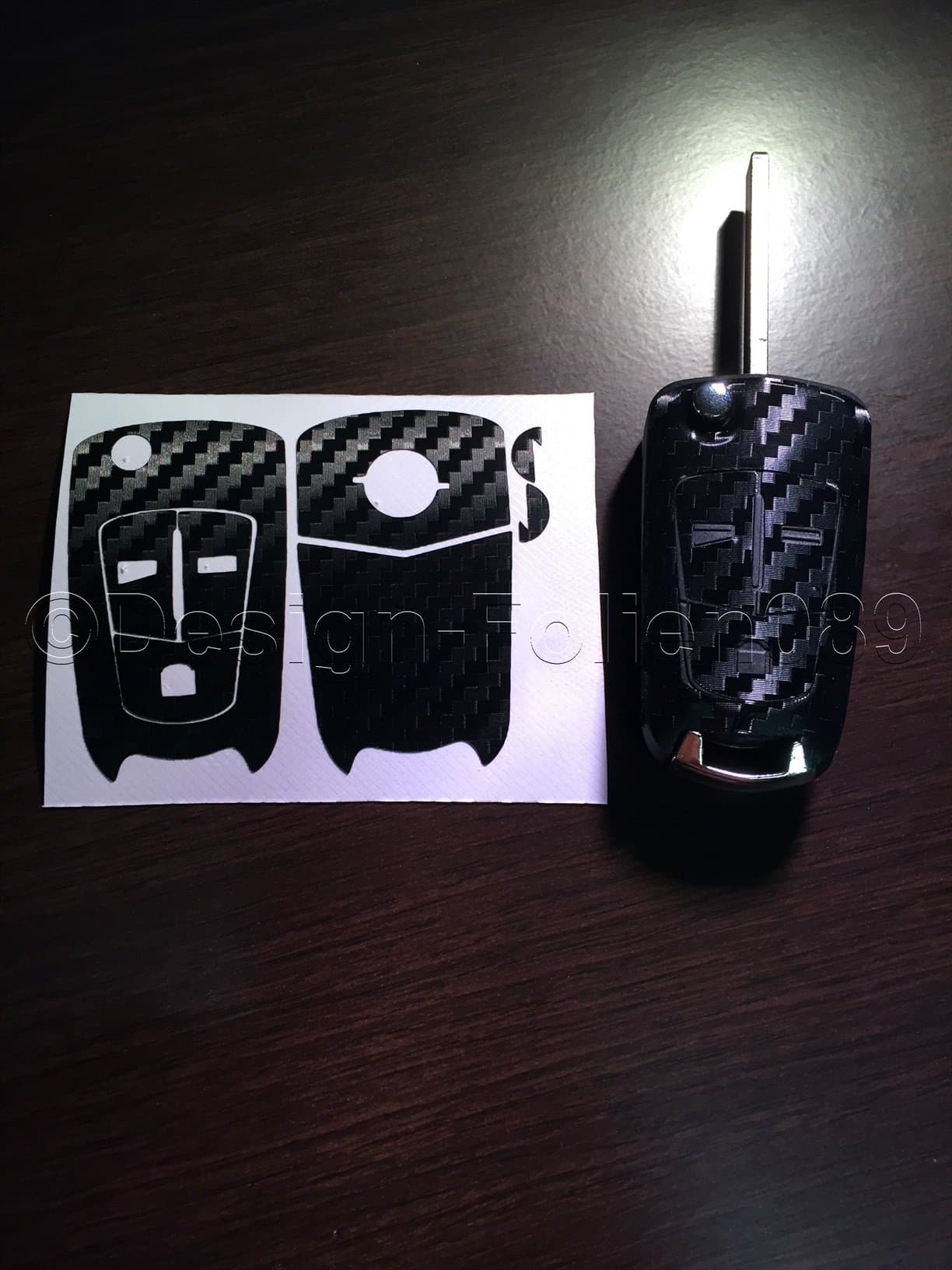 Carbon/Decorative Key Black For Opel Astra H GTC B Vauxhall Vectra C Corsa D VXR Zafira OPC 2 and 3 Button Keys etc.