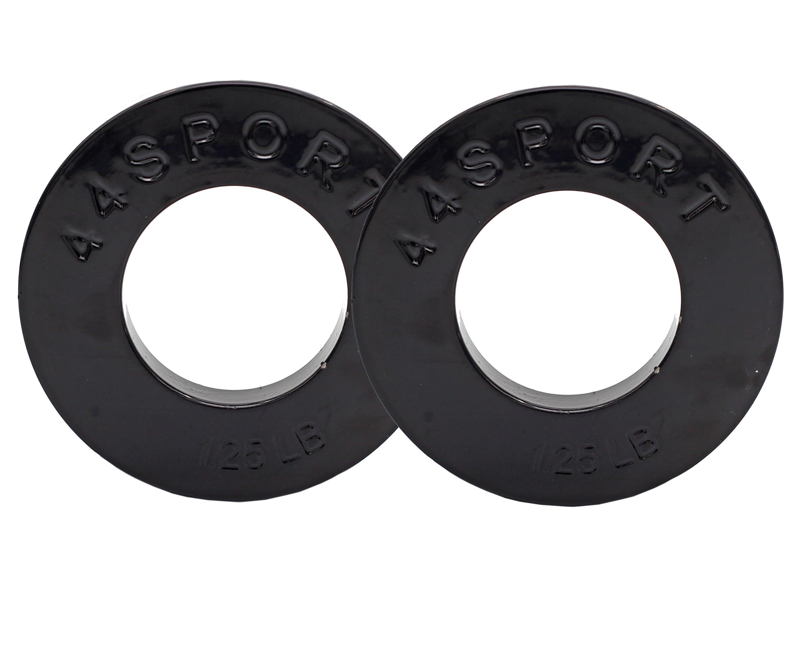 44LLC 44SPORT 1.25lbs Olympic Fractional Weight Plates Black – Set of 2
