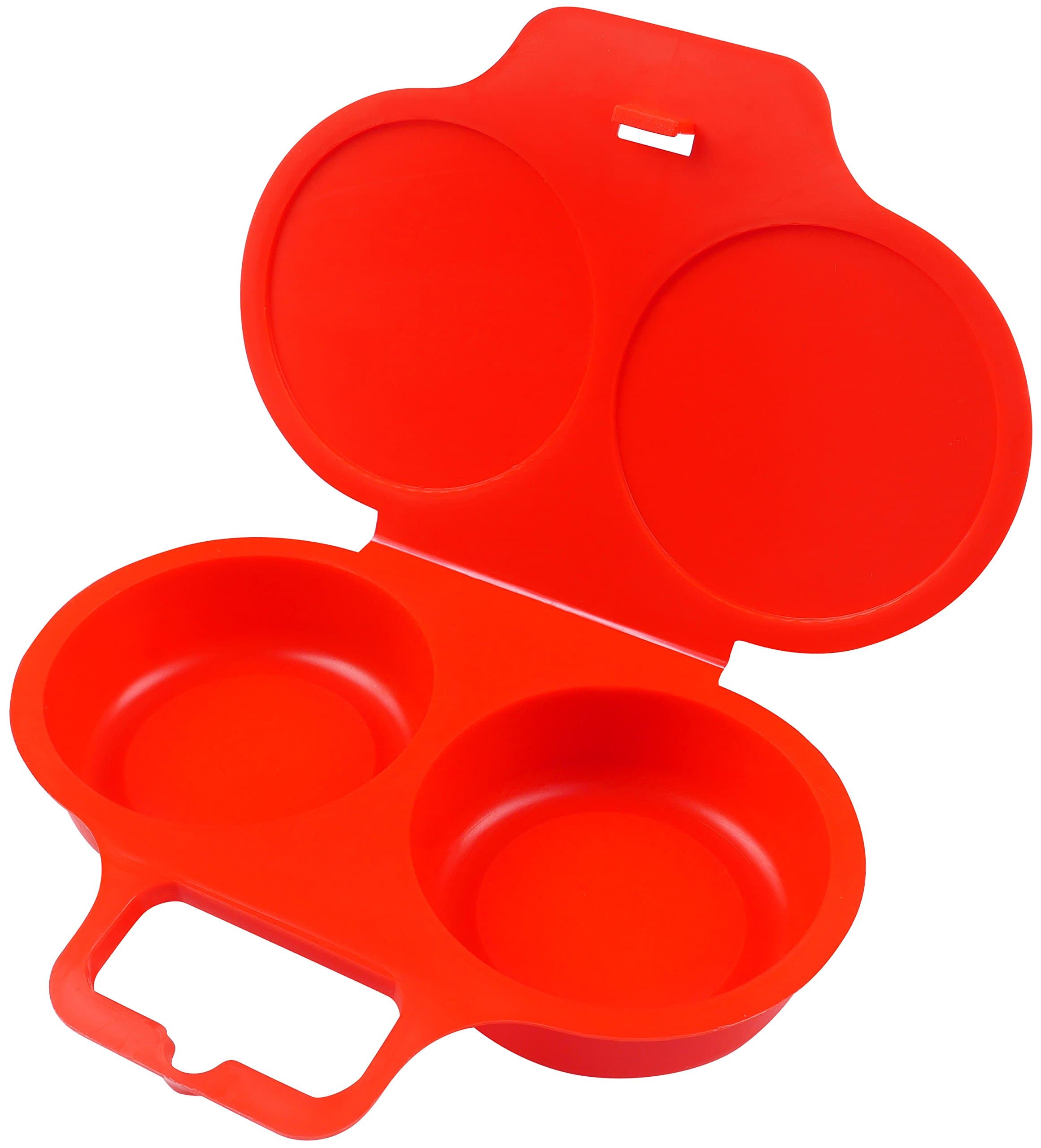 4031 2 Egg Poacher, Red, 16 x 3 x 13 cm