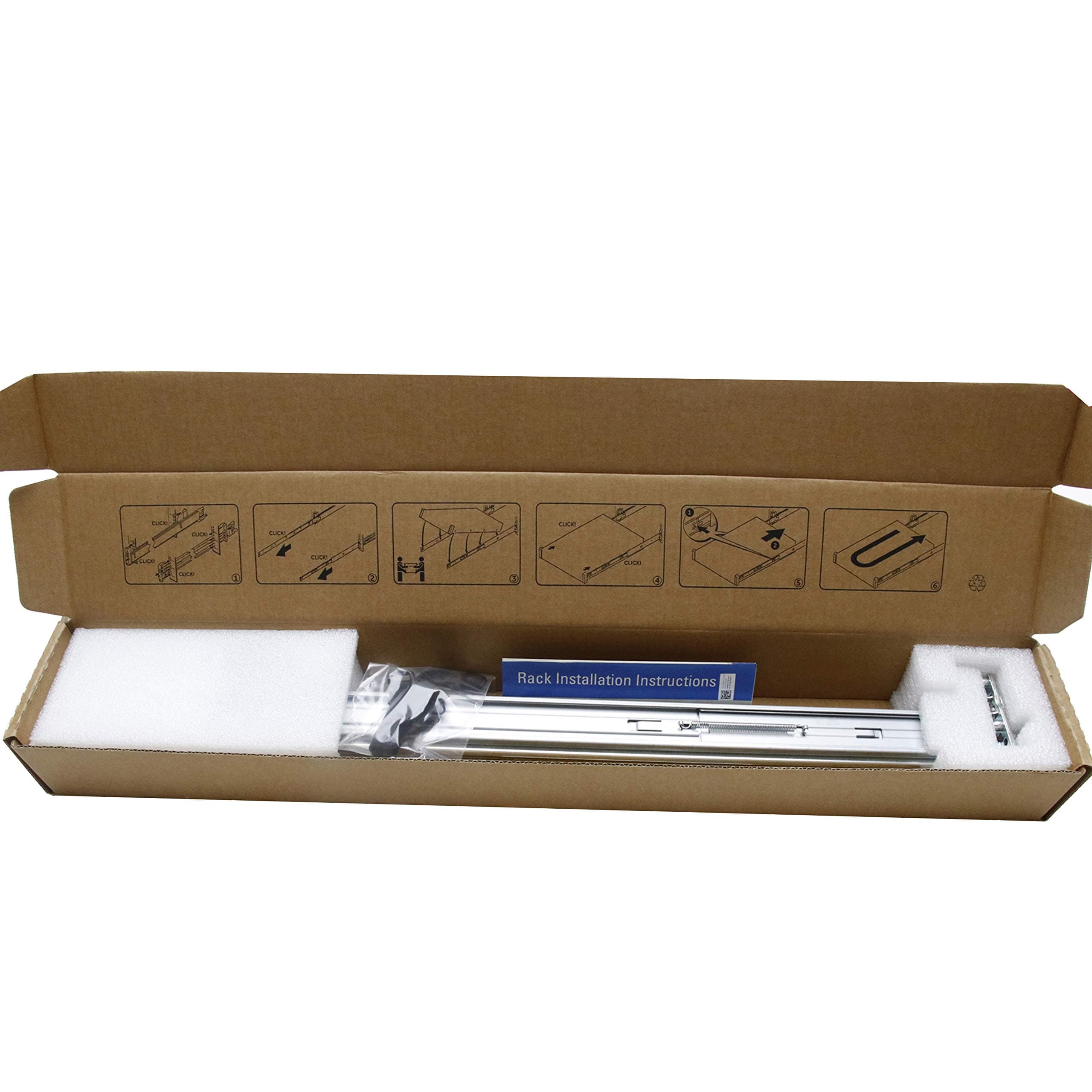 BestParts New 2U Sliding Ready Rail Kit Compatible with Dell Poweredge R520 R530 R540 R540xd R720 R720xd R730 R730xd R740 R740xd R7415 R7425 R750 R7515 R820 0PWN3 H4X6X