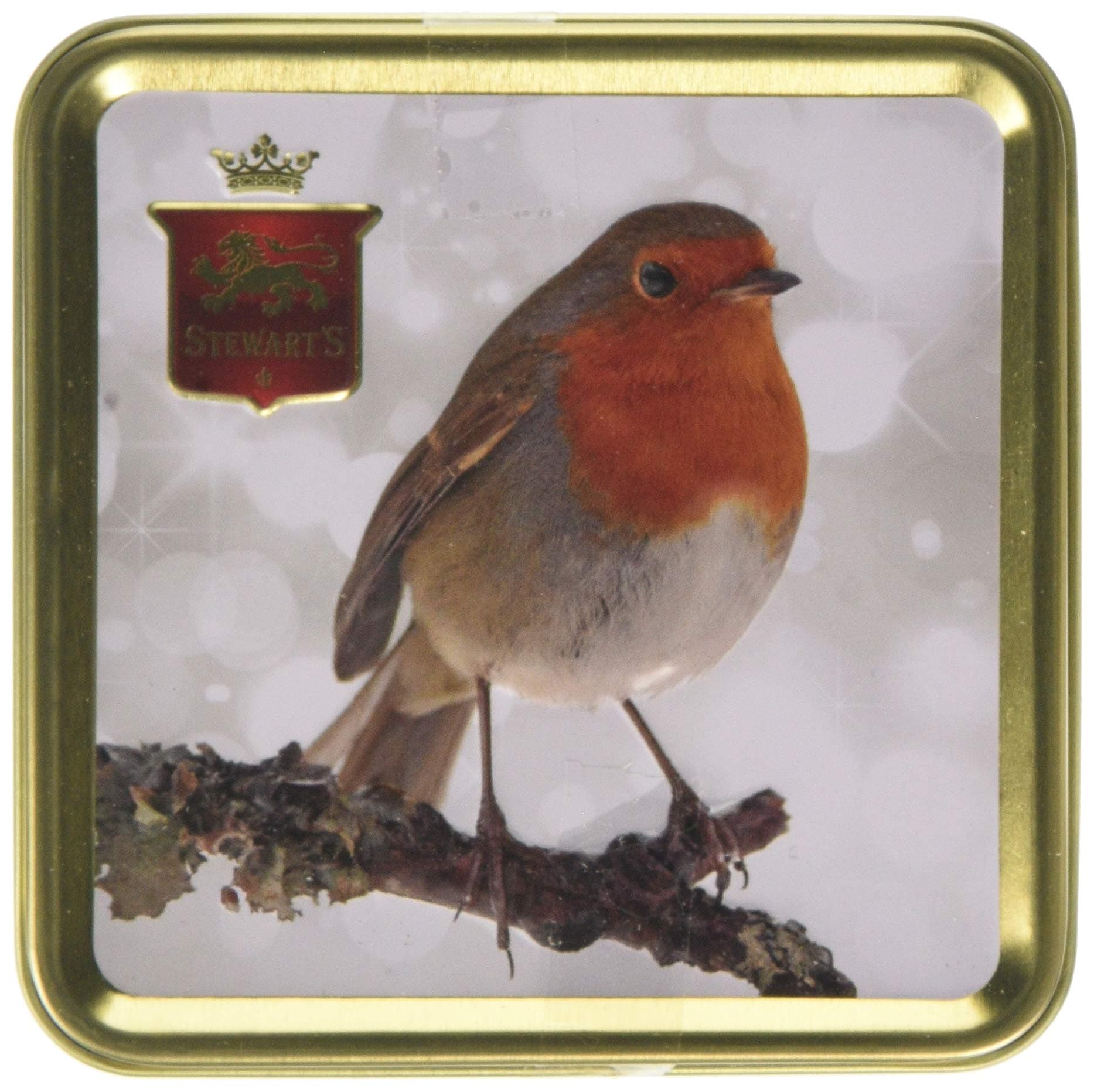 Stewart's Scotland - Robin Redbreast Tin Filled with Luxury Fudge 100g
