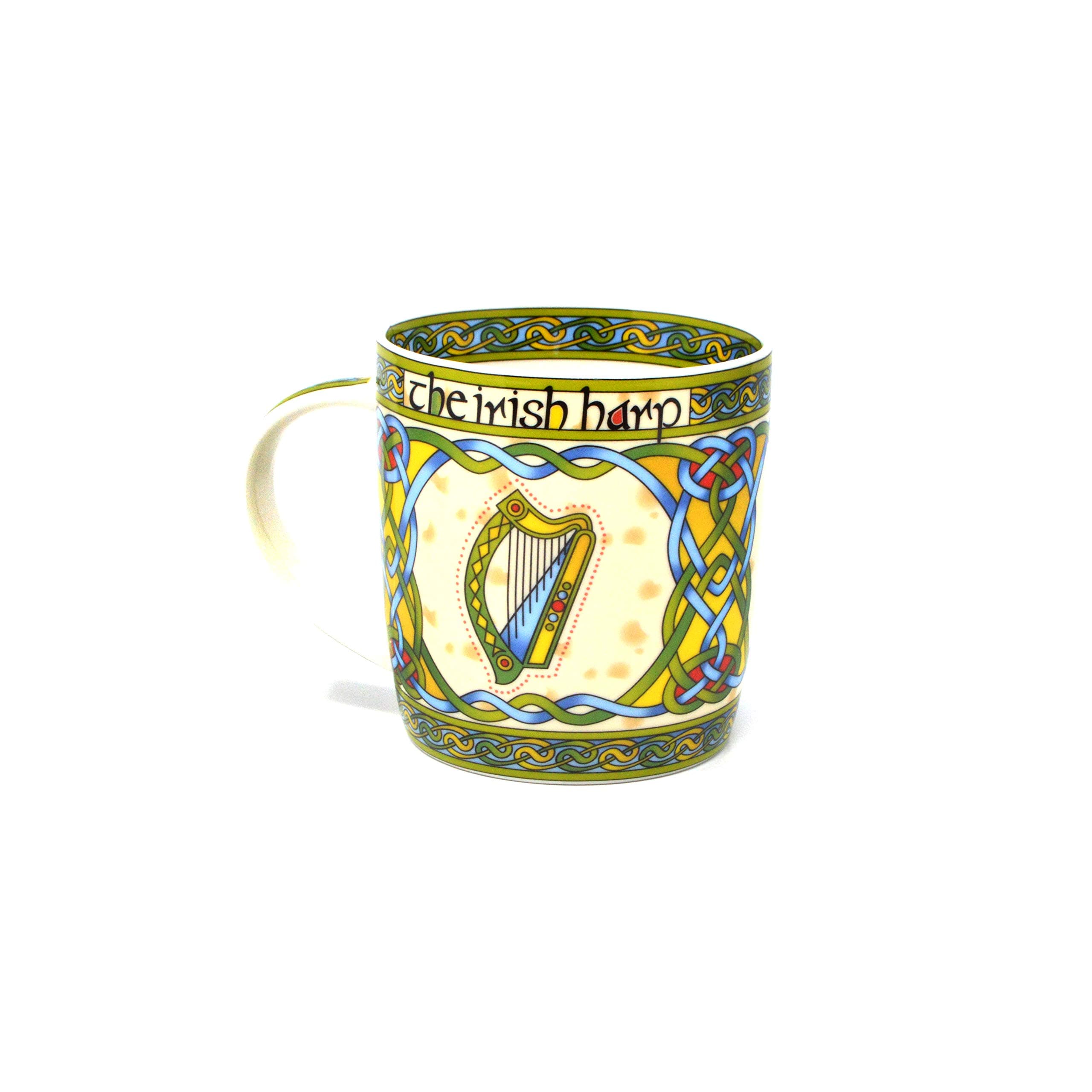 Irish Harp bone china mug - Irish gift designed in Galway Ireland