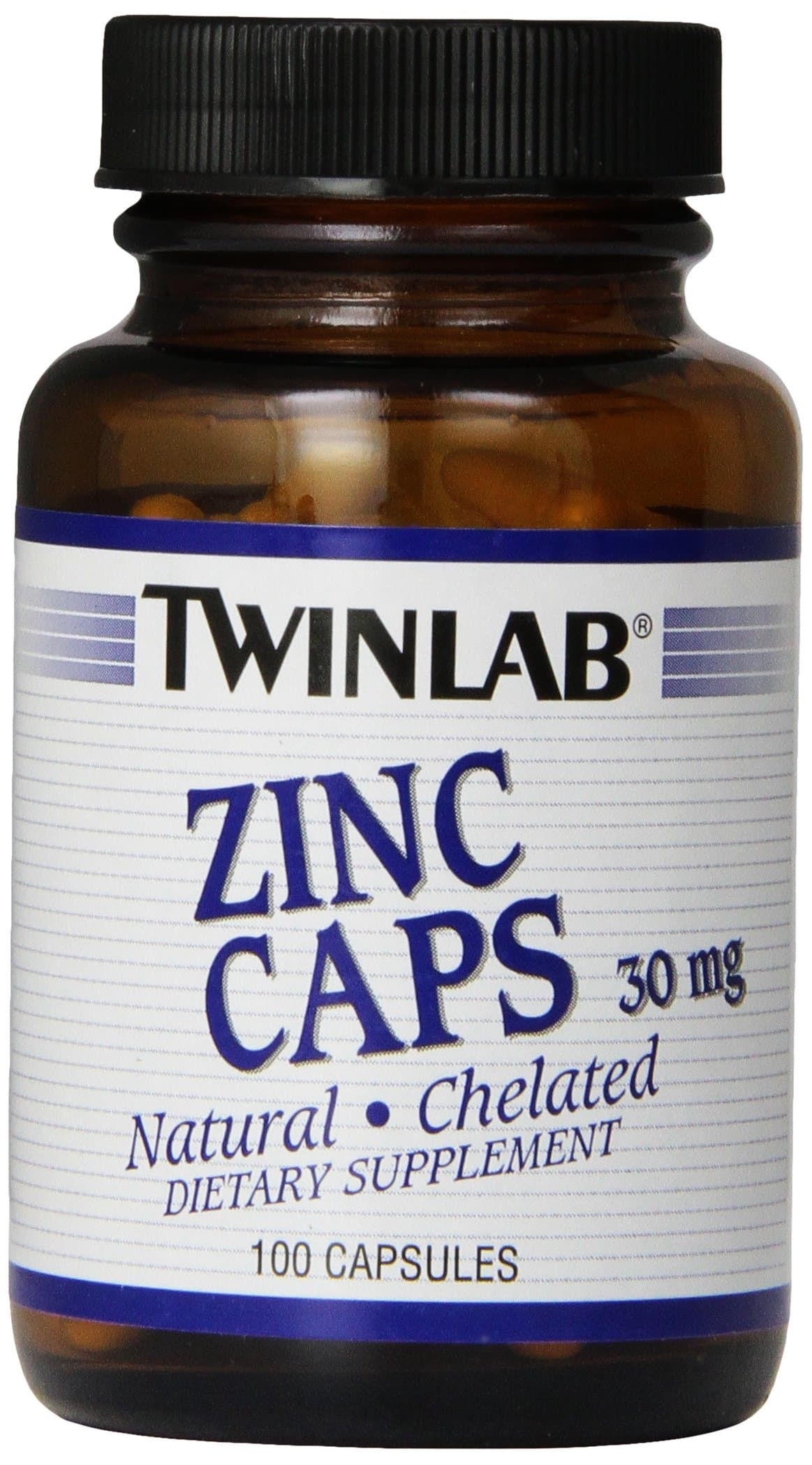 Twinlab Zinc Caps 30mg, 100 Capsules (Pack of 6)