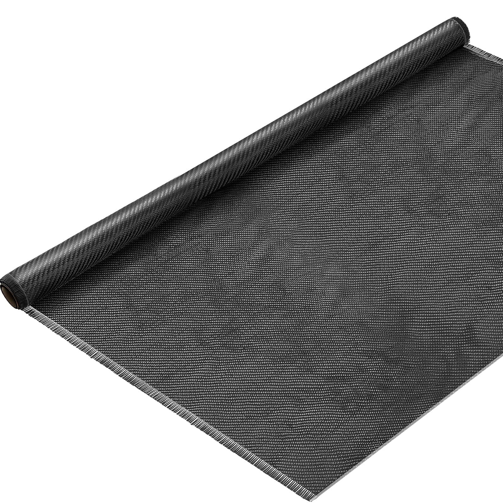4.17ft x 39.4'' Carbon Fiber Fabric Black Pure Carbon Fiber Sheet 2 x 2 Twill Weave-3k/220g for Cars Structural Reinforcement on Concrete Wall Basement Boat Repair (1 Roll)