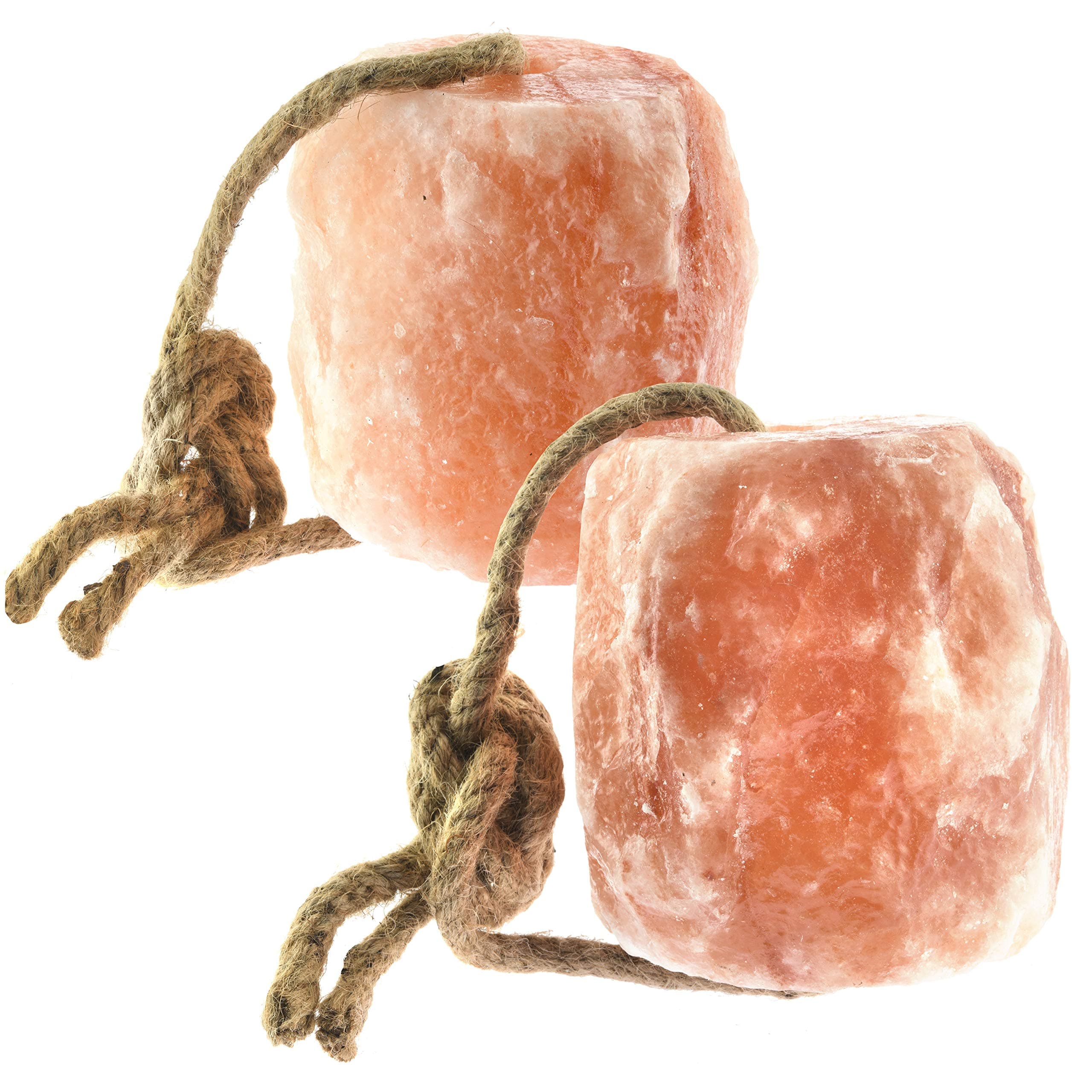 UMAID - 6 lbs Himalayan Animal Lick Salt On Rope for Horses, Deer, and Livestock (Pack of 2)