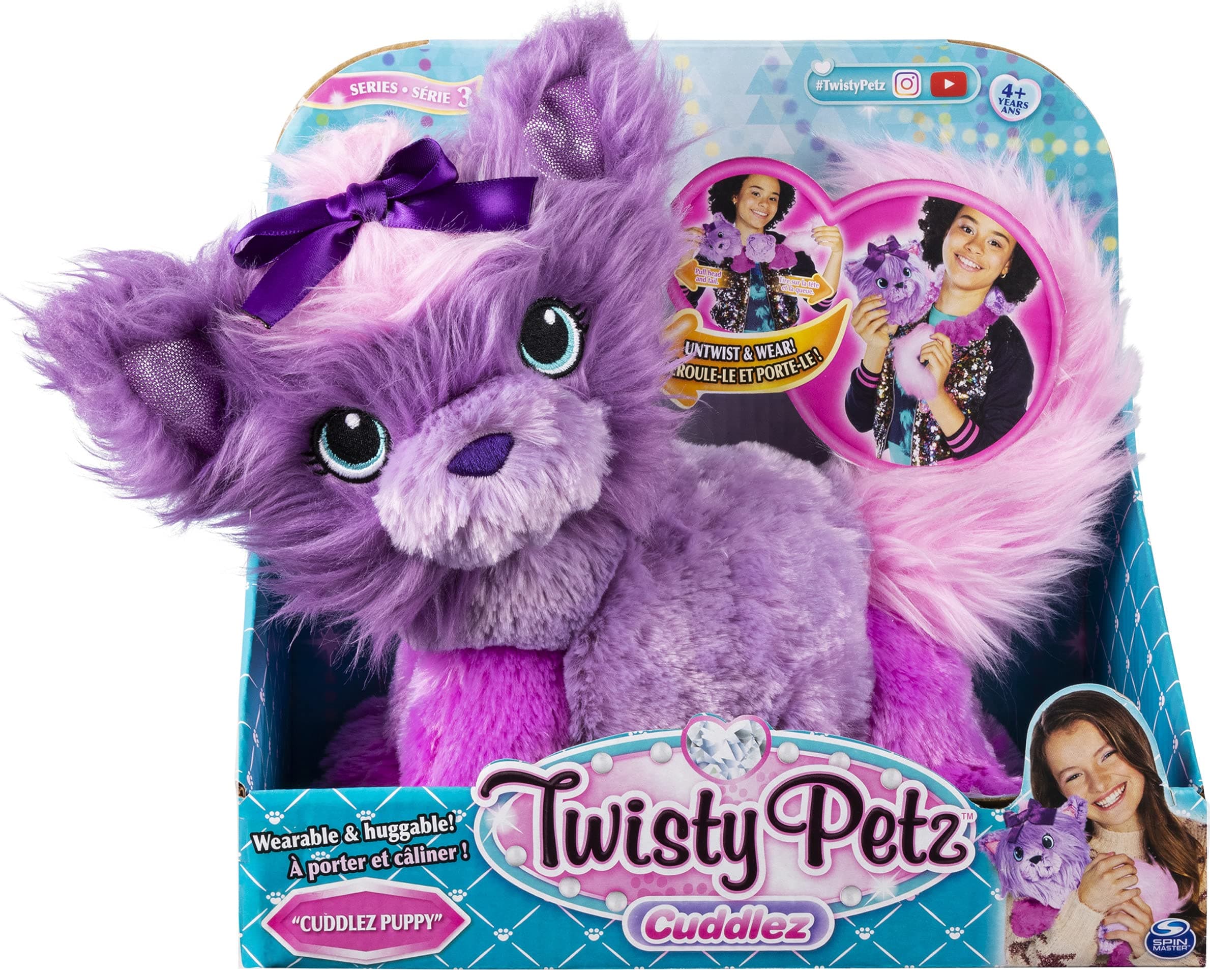 Twisty PetzCuddlez, Cuddlez Puppy Transforming Collectible Plush for Kids Aged 4 and Up