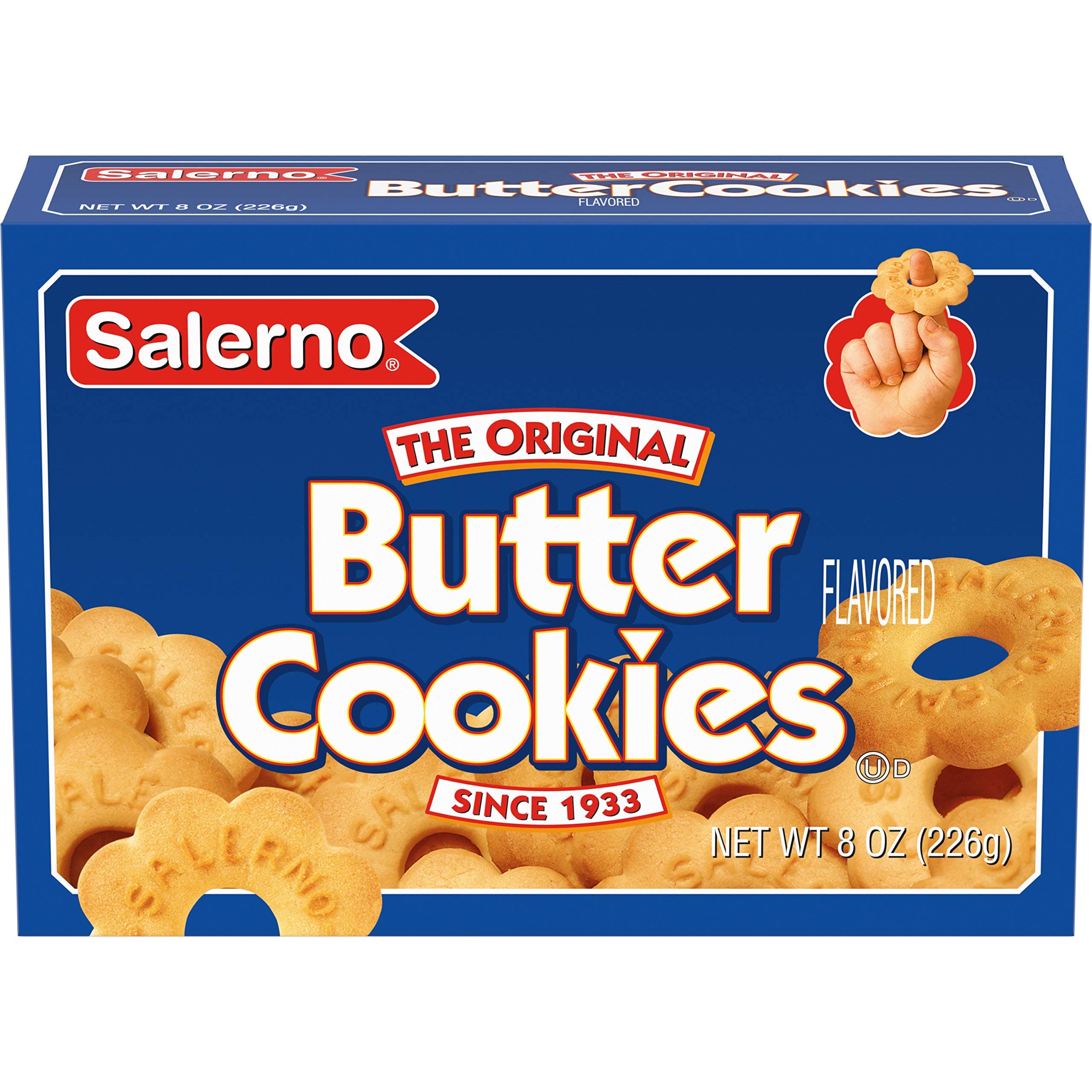 Salerno Original Butter Cookies, 8 Ounce (Pack of 12)