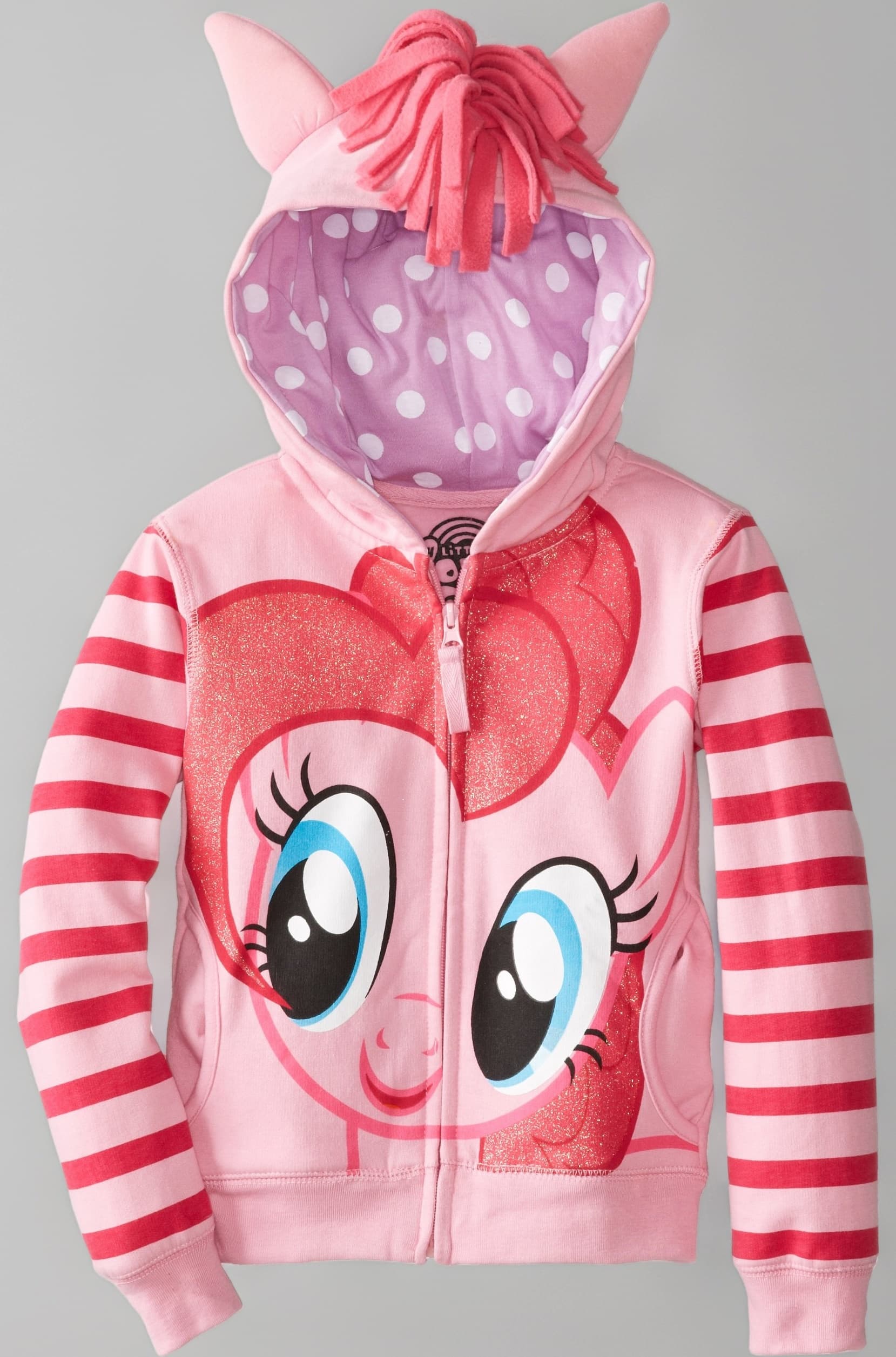 Little Girls' Pinky Pie Hoodie, Pink/Multi, 5/6